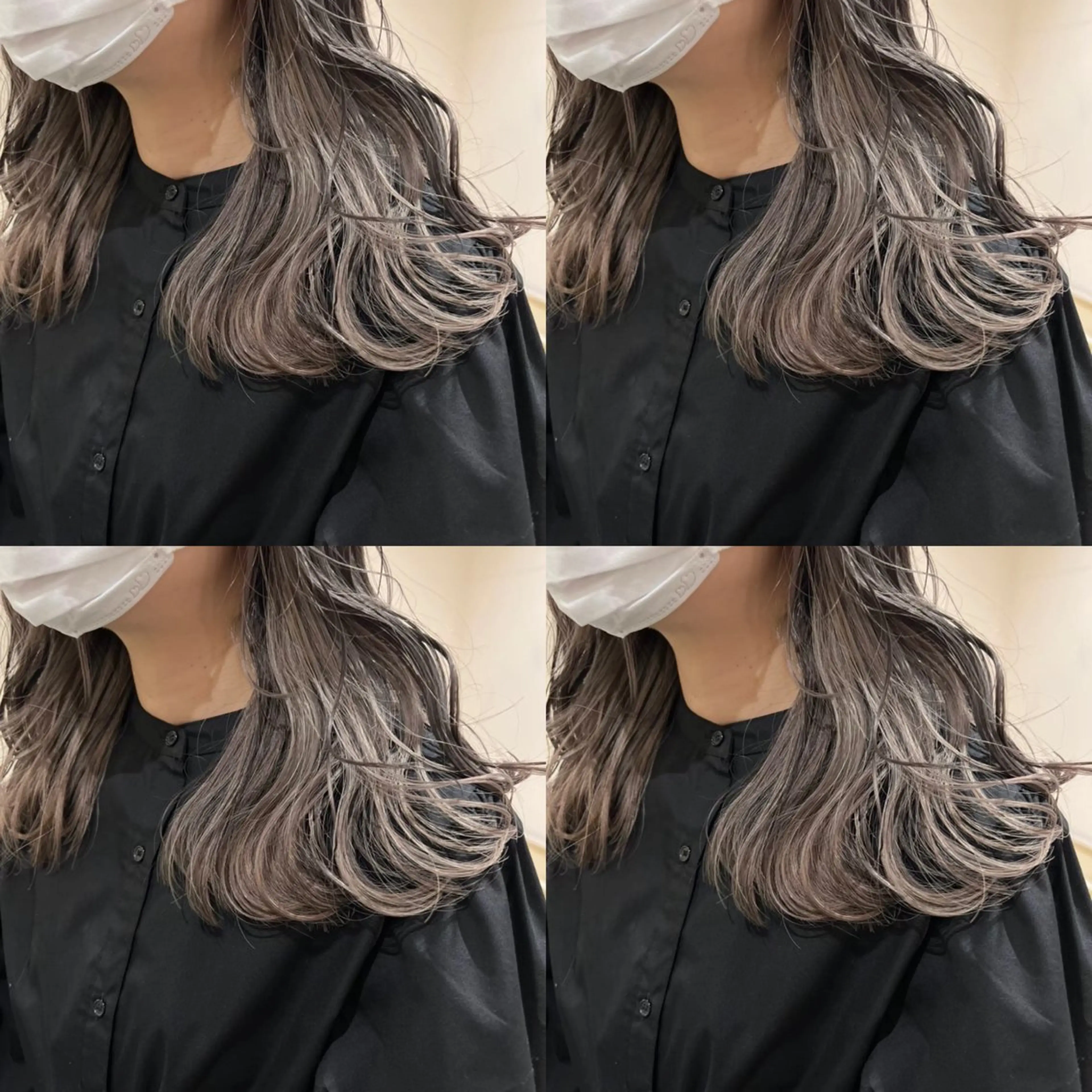 セミロング カラー ヘアアレンジ 💎韓国レイヤー× 髪質改善 ゆうま💎のヘアスタイル