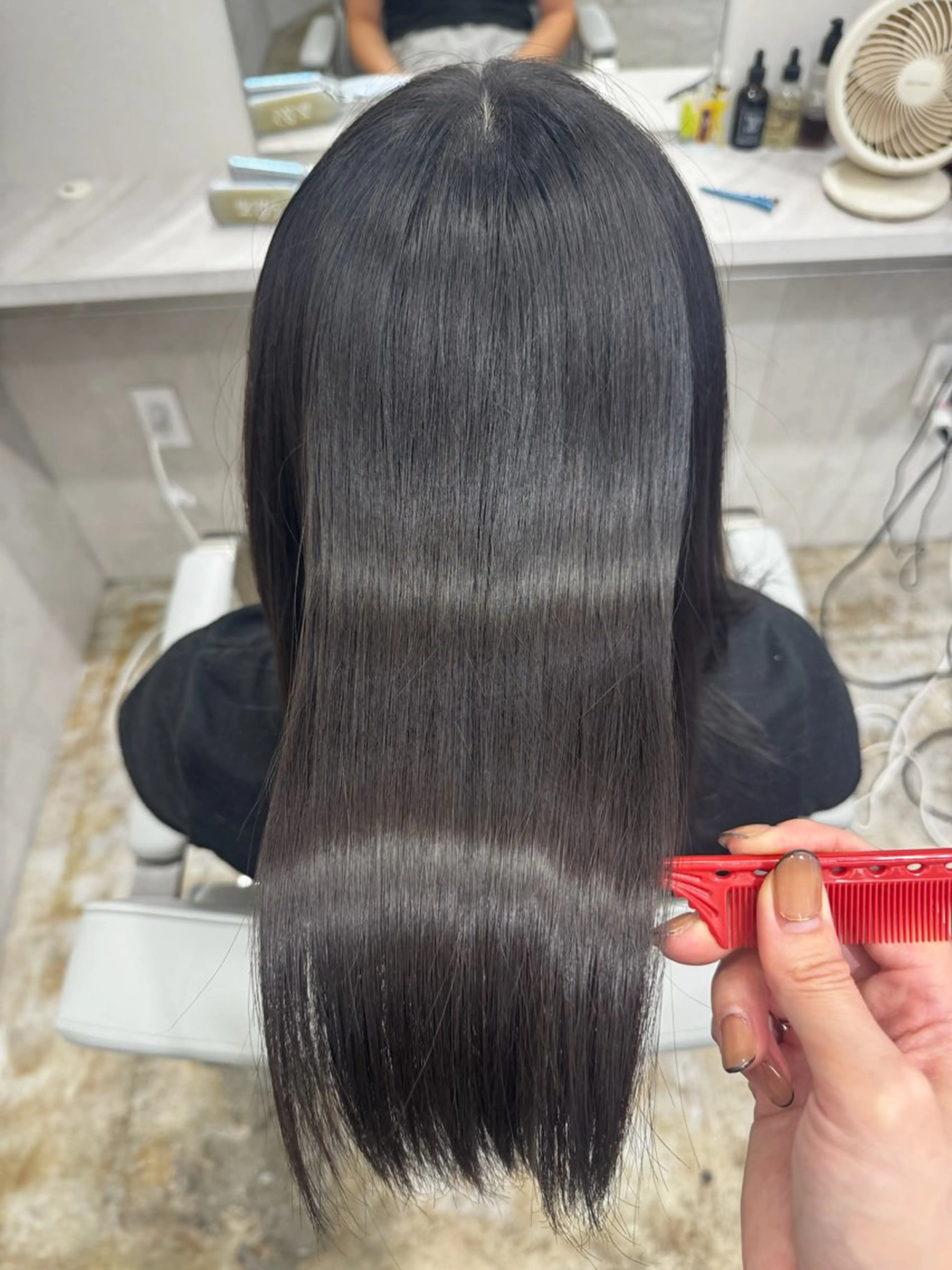 ロング カット 縮毛矯正 トリートメント ヘッドスパ CALME  by bougie ENAのヘアスタイル