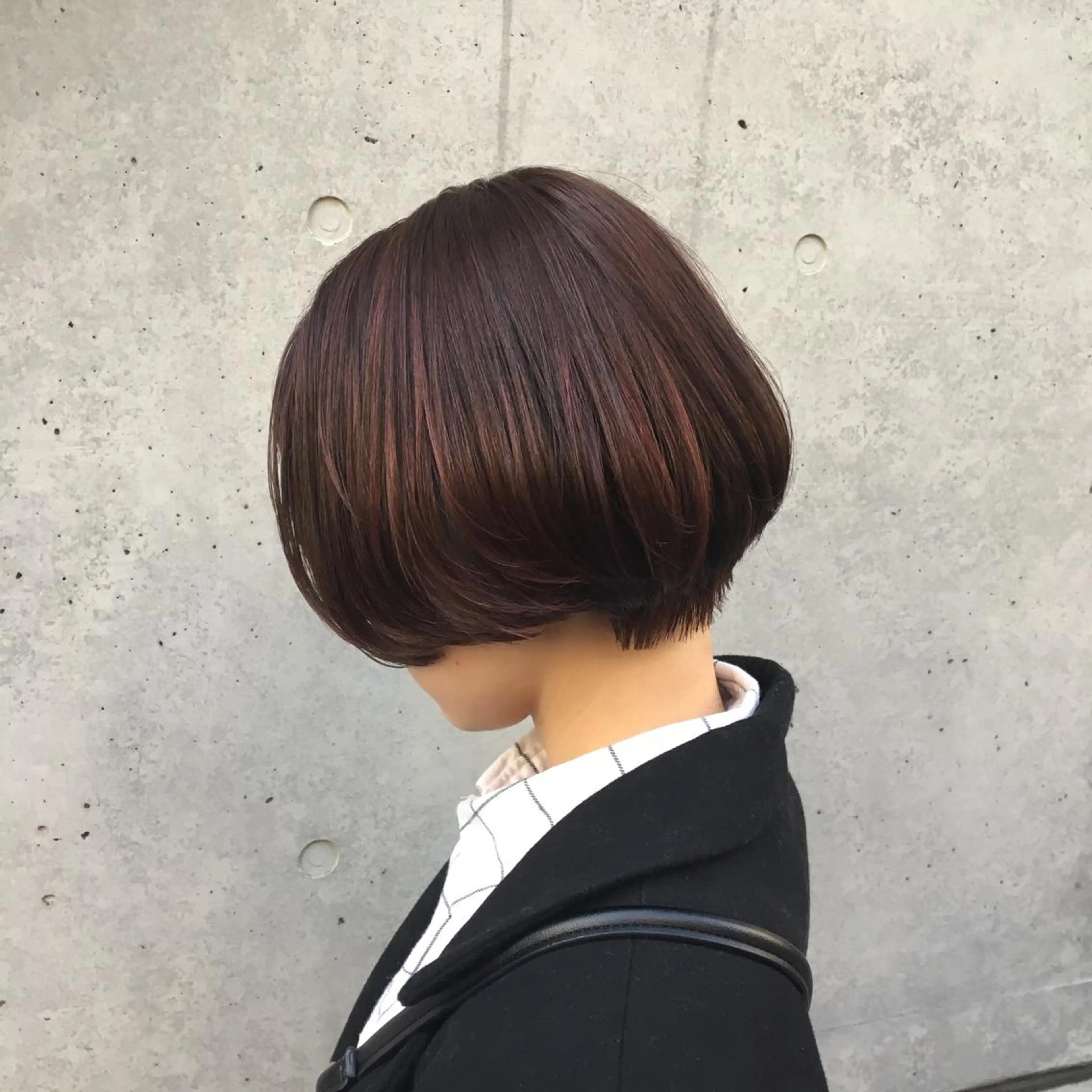 ショート カラー ショートヘア イヌイ フウコのヘアスタイル