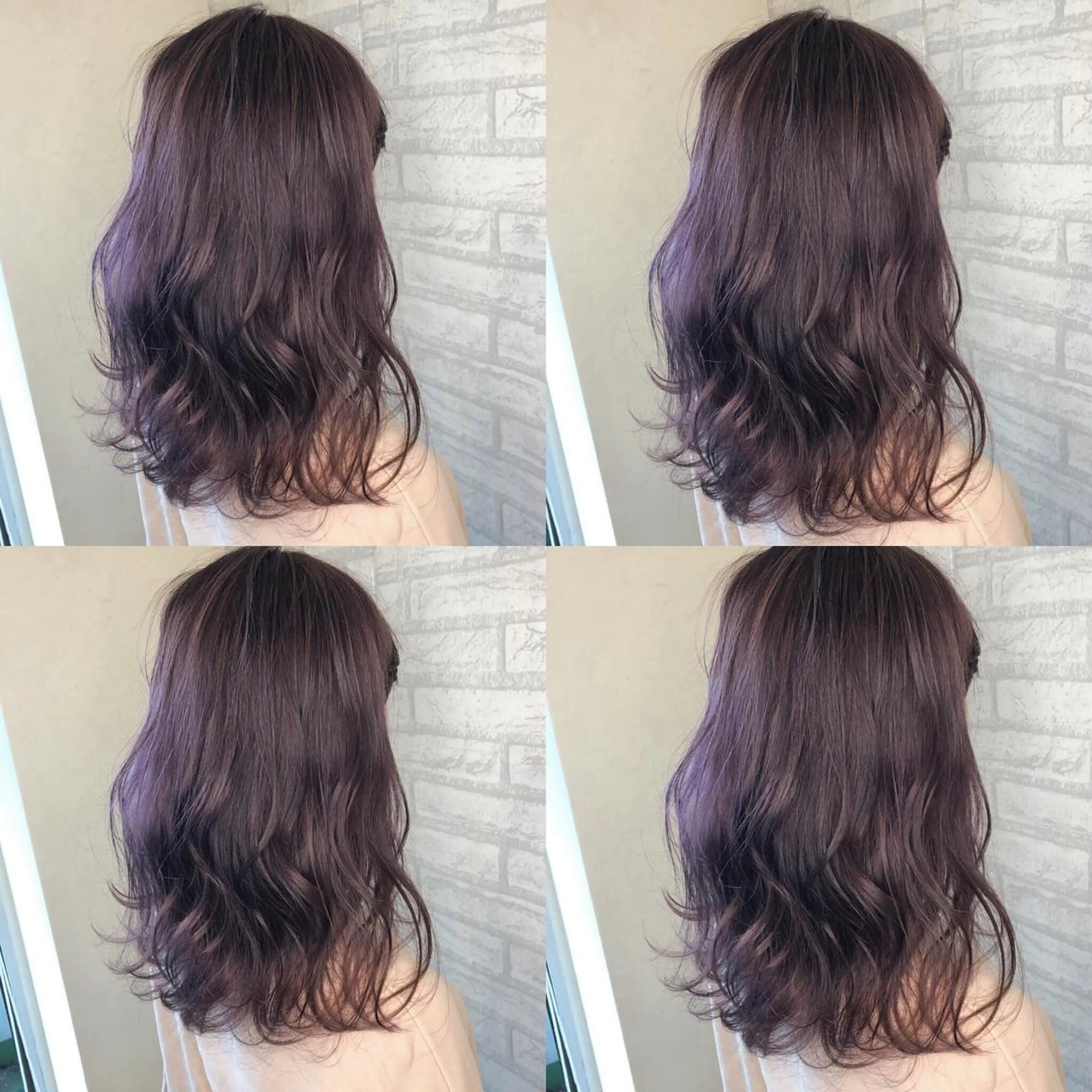 ミディアム カラー アッシュ ラベンダーカラー ラベンダーアッシュ シルバー カット ヘアカラー トリートメント JIL BLAN 京都のヘアスタイル