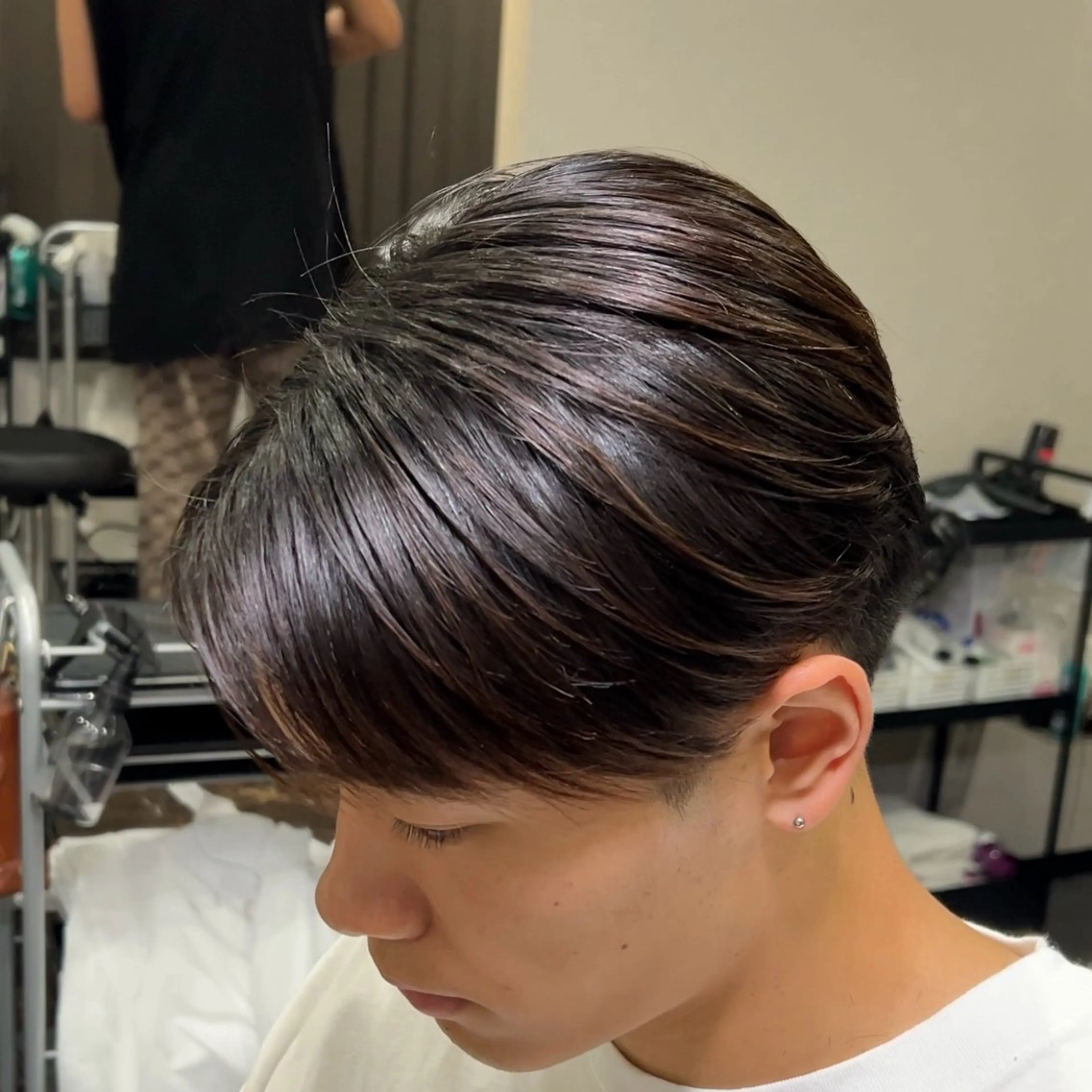 ミディアム メンズ 縮毛矯正 ulus OSAKA所属・福井 太暉のヘアスタイル