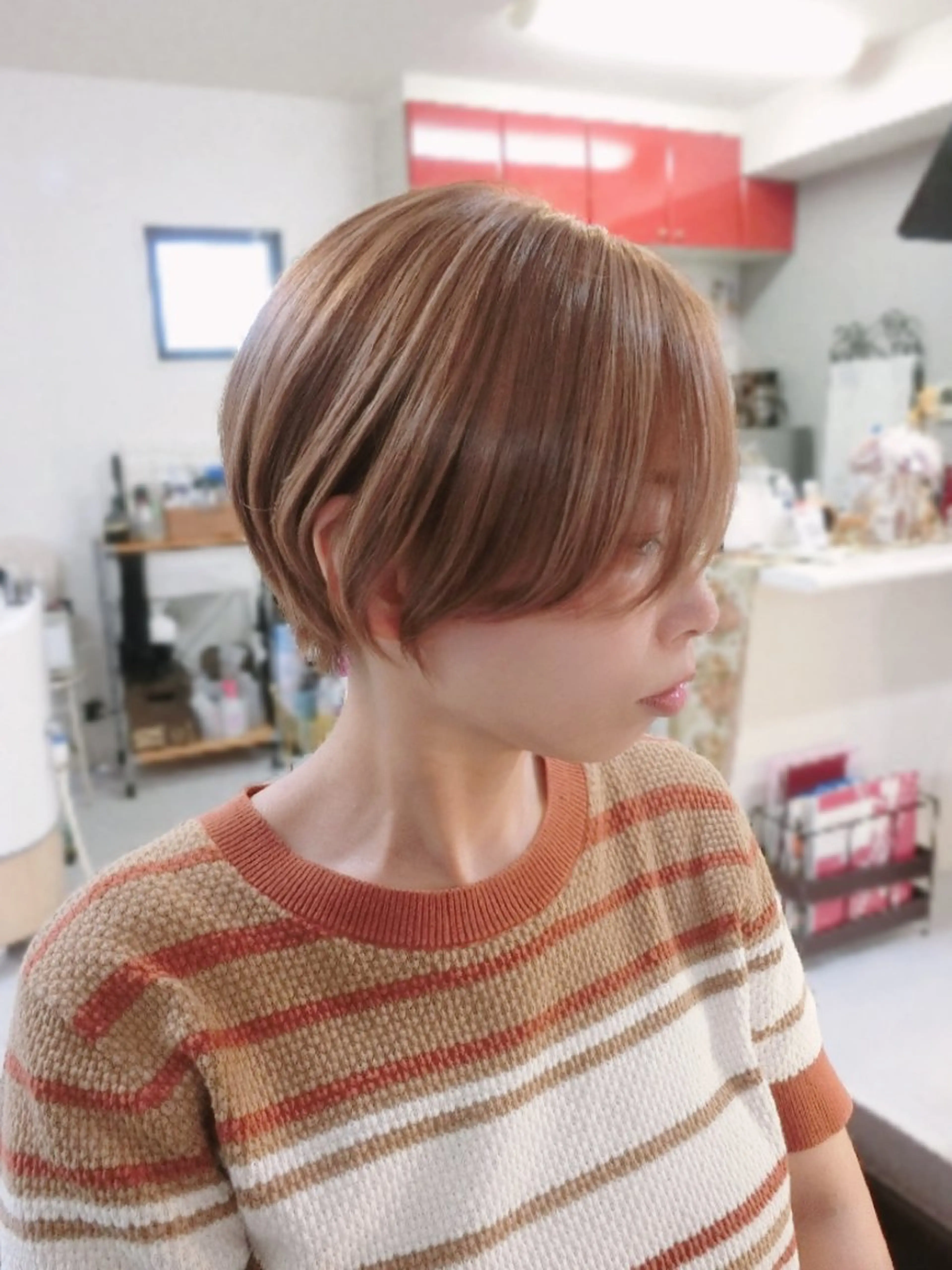ショート カラー カット ヘアカラー ma cherie 三浦直美のヘアスタイル