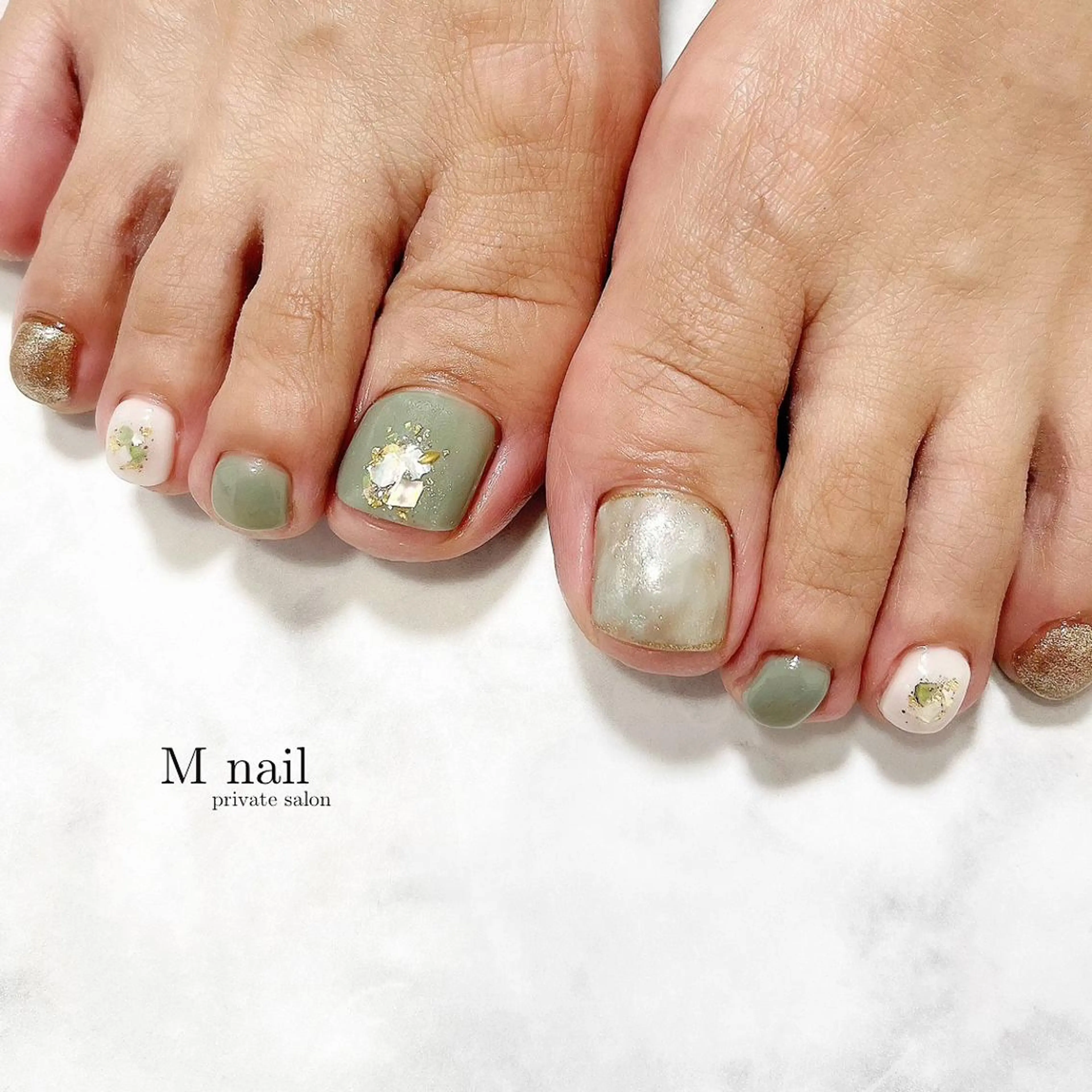 ネイル フットネイル M　nail所属・M nailのネイルデザイン