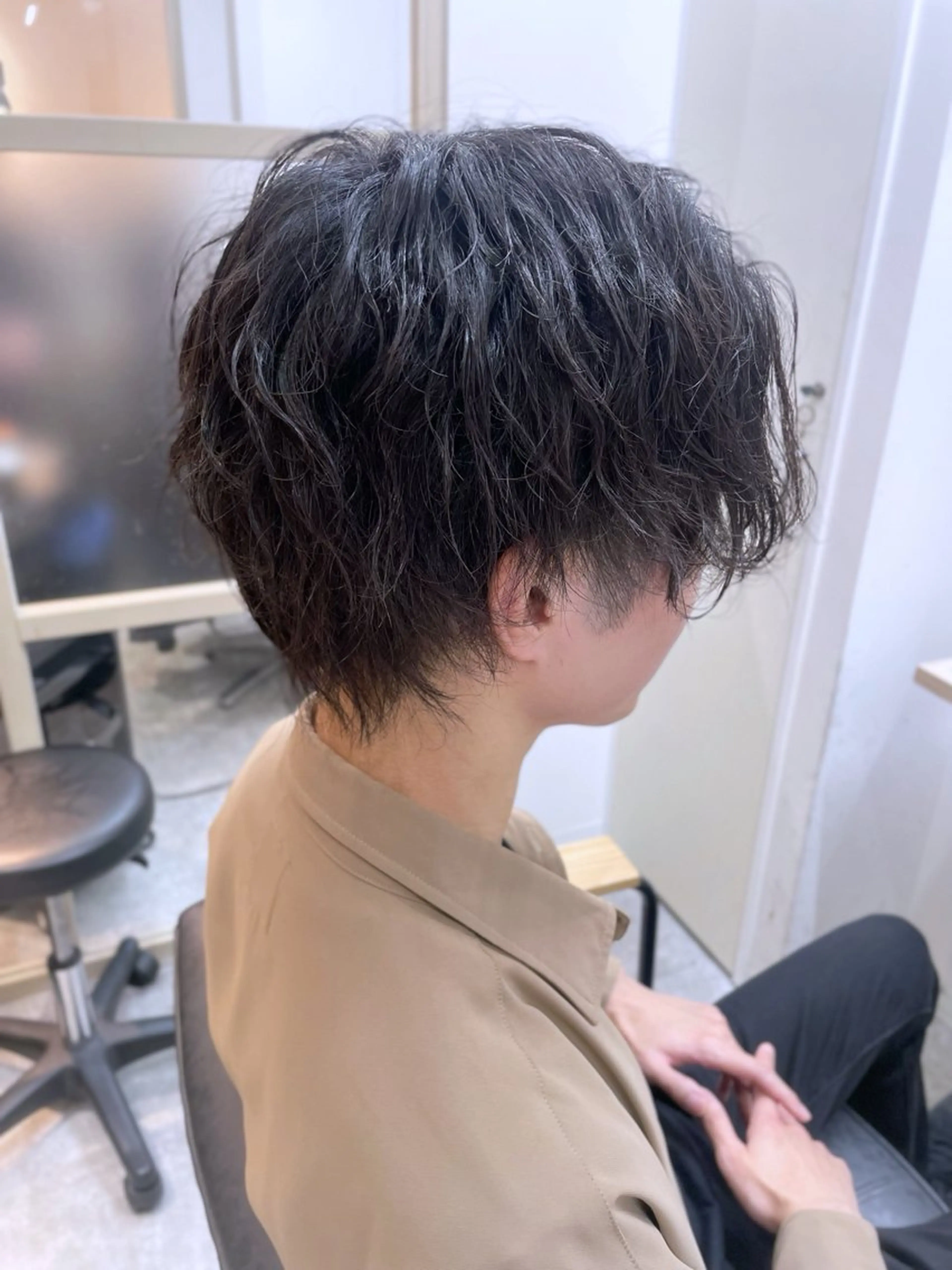 ミディアム メンズ カット ヘッドスパ EMANON新宿南口所属・🦄中性ウルフ ☁️Shiori🦄のヘアスタイル