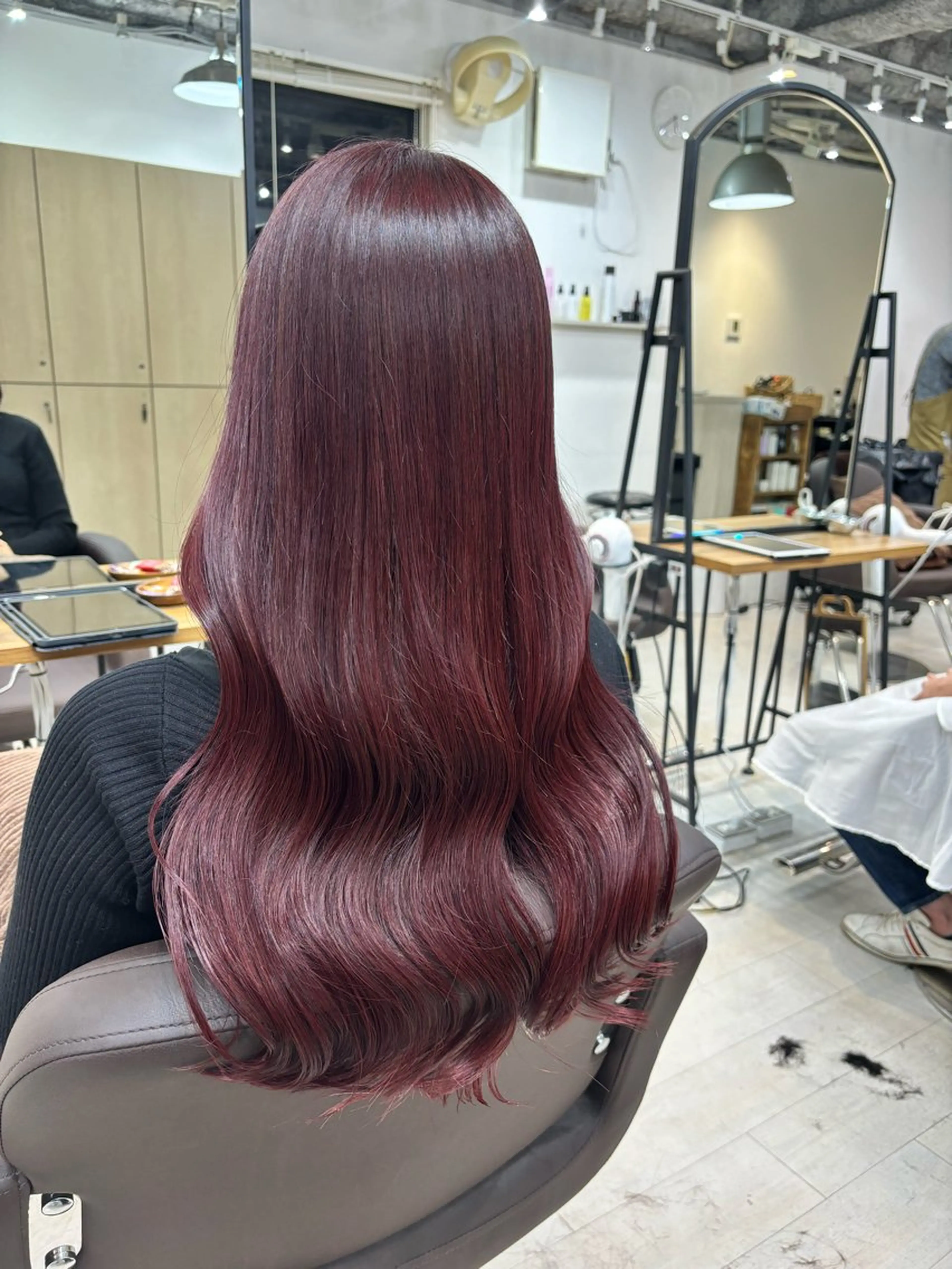 ロング ヘアカラー トリートメント ヘッドスパ ヘアセット I S所属・🌿透明感カラー‪ 縮毛矯正✨かずきのヘアスタイル