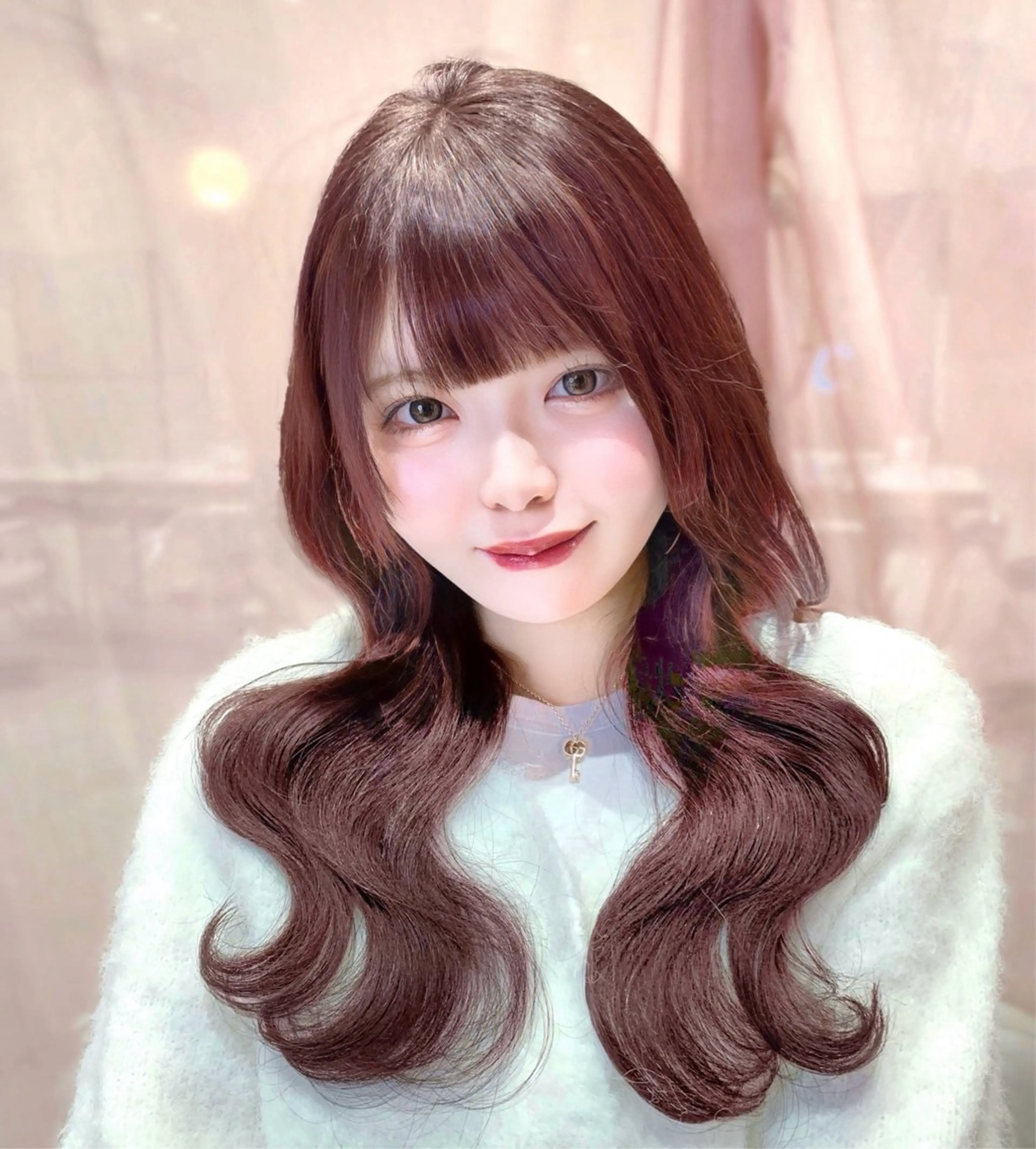 セミロング カラー カット ヘアカラー トリートメント ヘッドスパ ヘアセット 韓国ヘア/レイヤー/ 顔まわり/りょーとのヘアスタイル