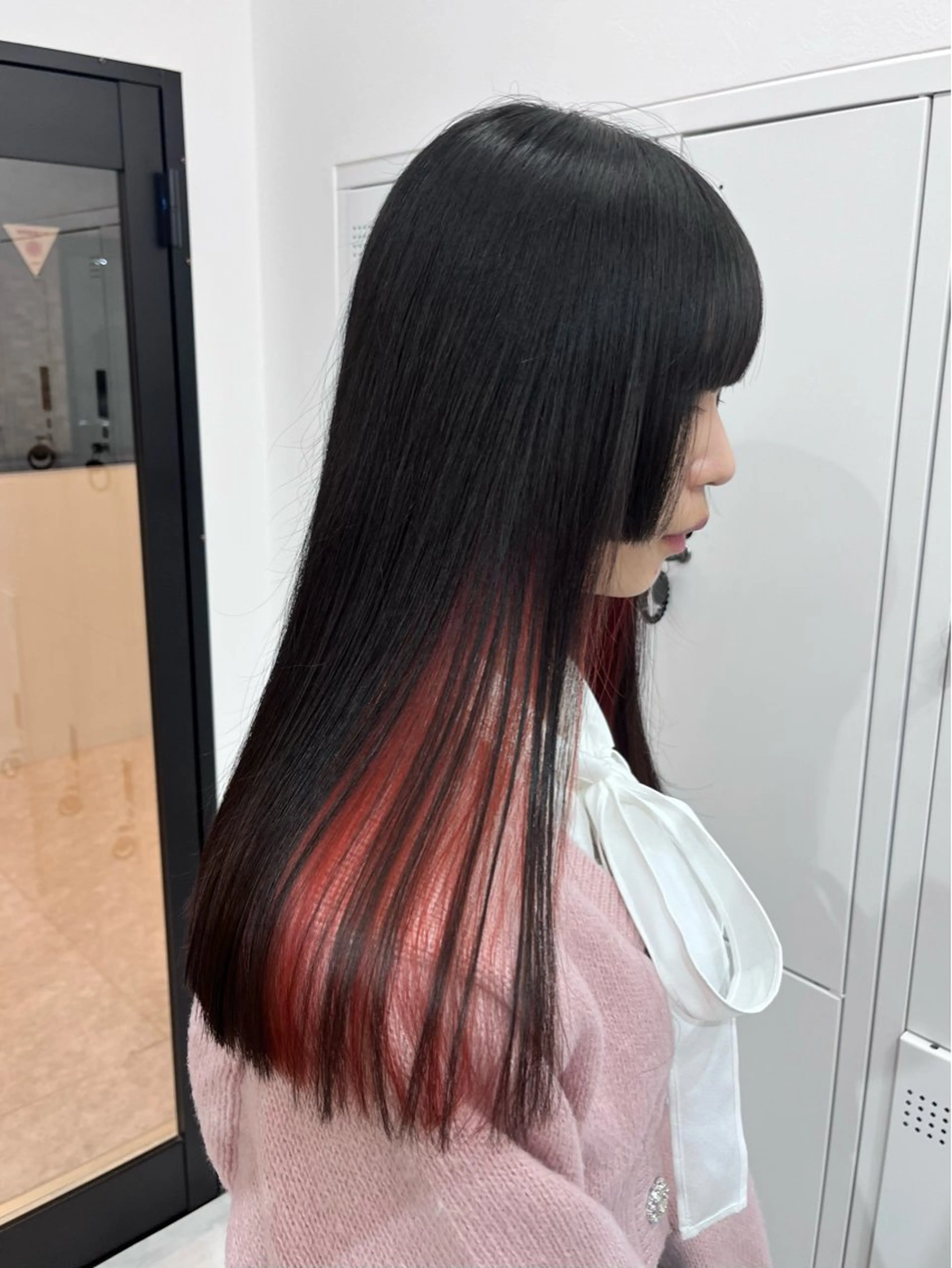 ロング カラー ヘアアレンジ 🎀韓国ヘア🎀 𝐬𝐚𝐫𝐚🎀のヘアスタイル