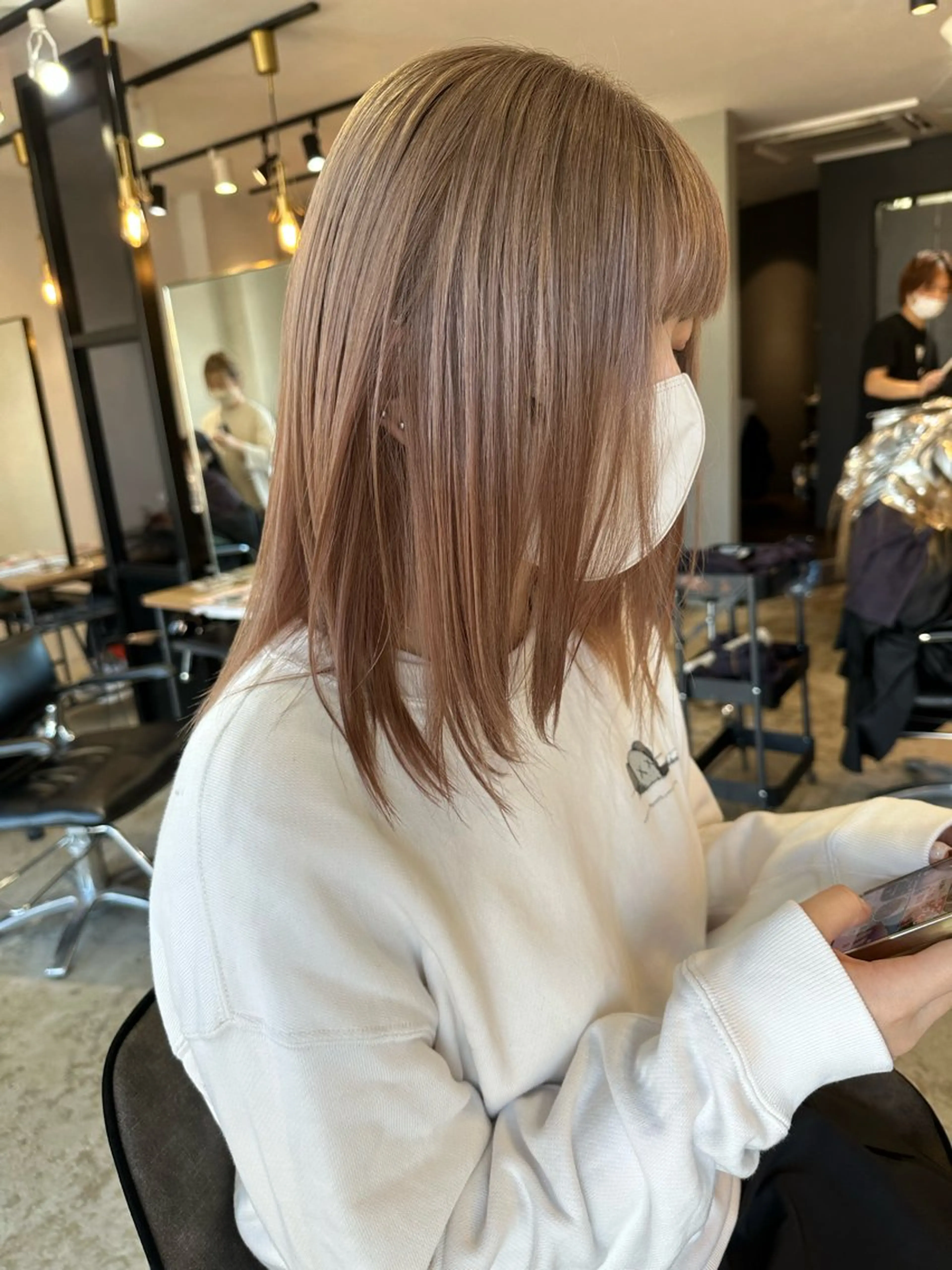 ミディアム カラー カット ヘアカラー 🍀石川尚之🍀 HELIMのヘアスタイル