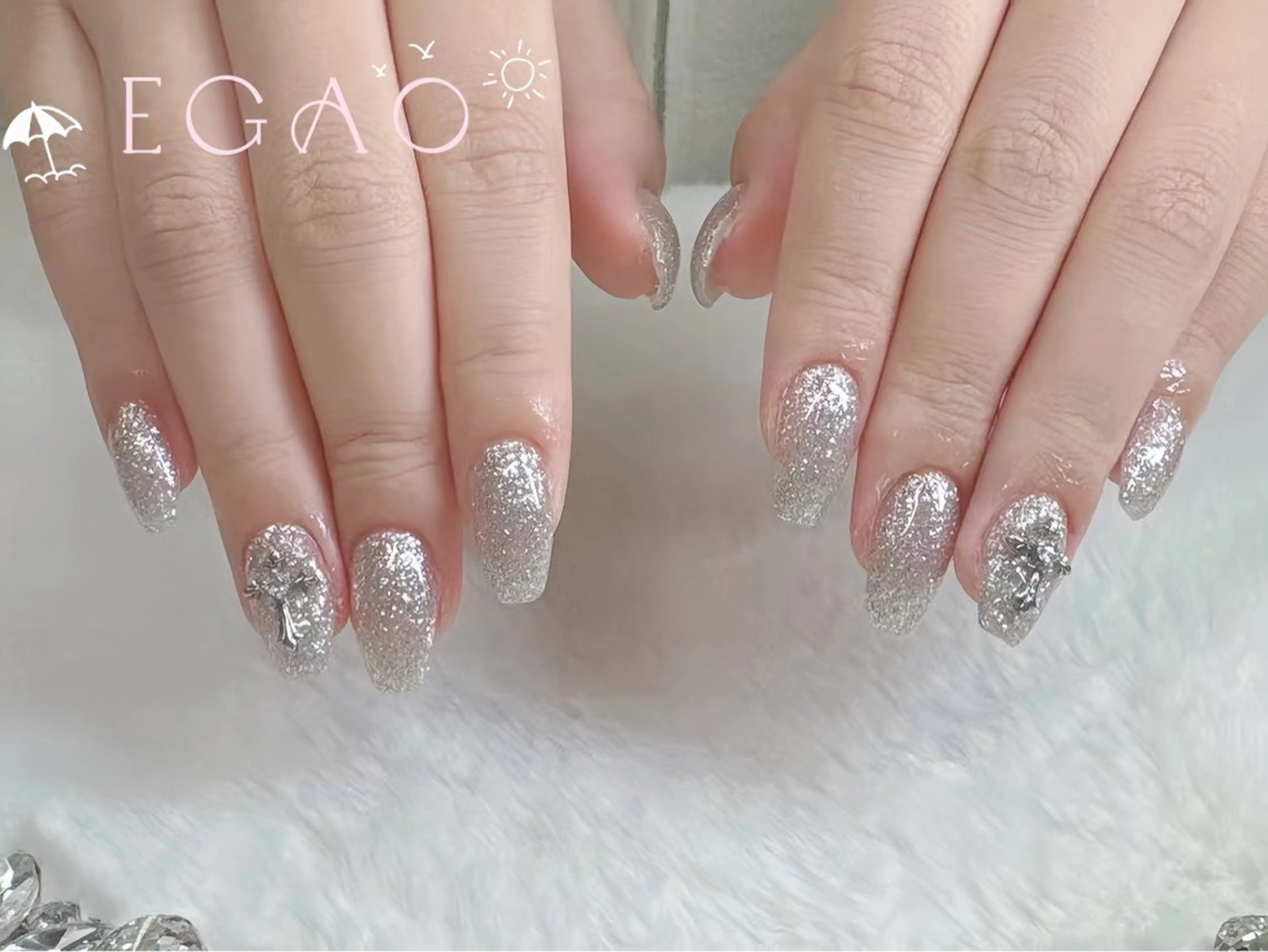ネイル アートネイル フットネイル フレンチネイル ジェルネイル グラデーション ハンドネイル Egao Nail Salonのネイルデザイン