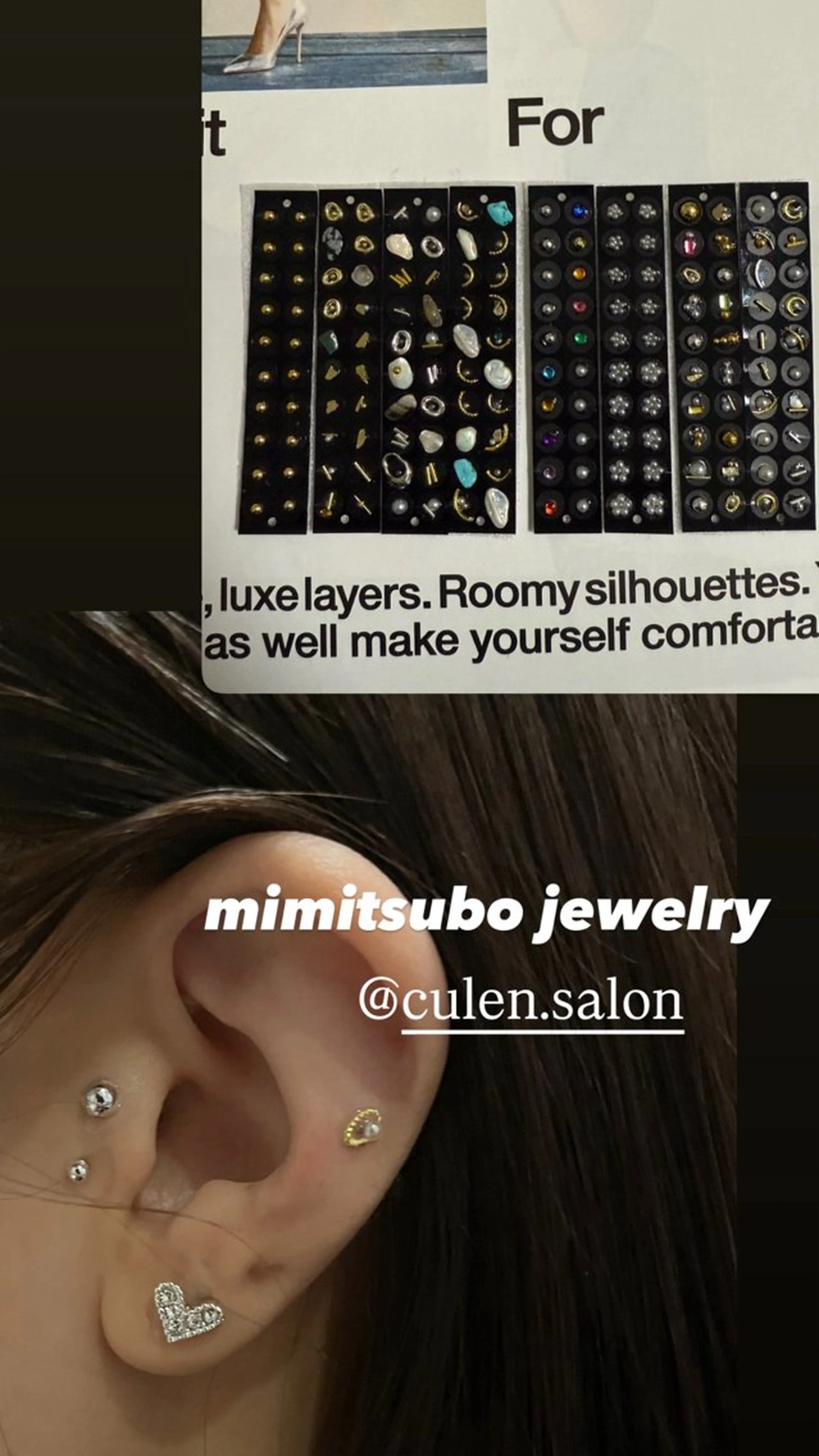 mimitsubo jewelry👂💎（両耳​〜​20粒）の写真