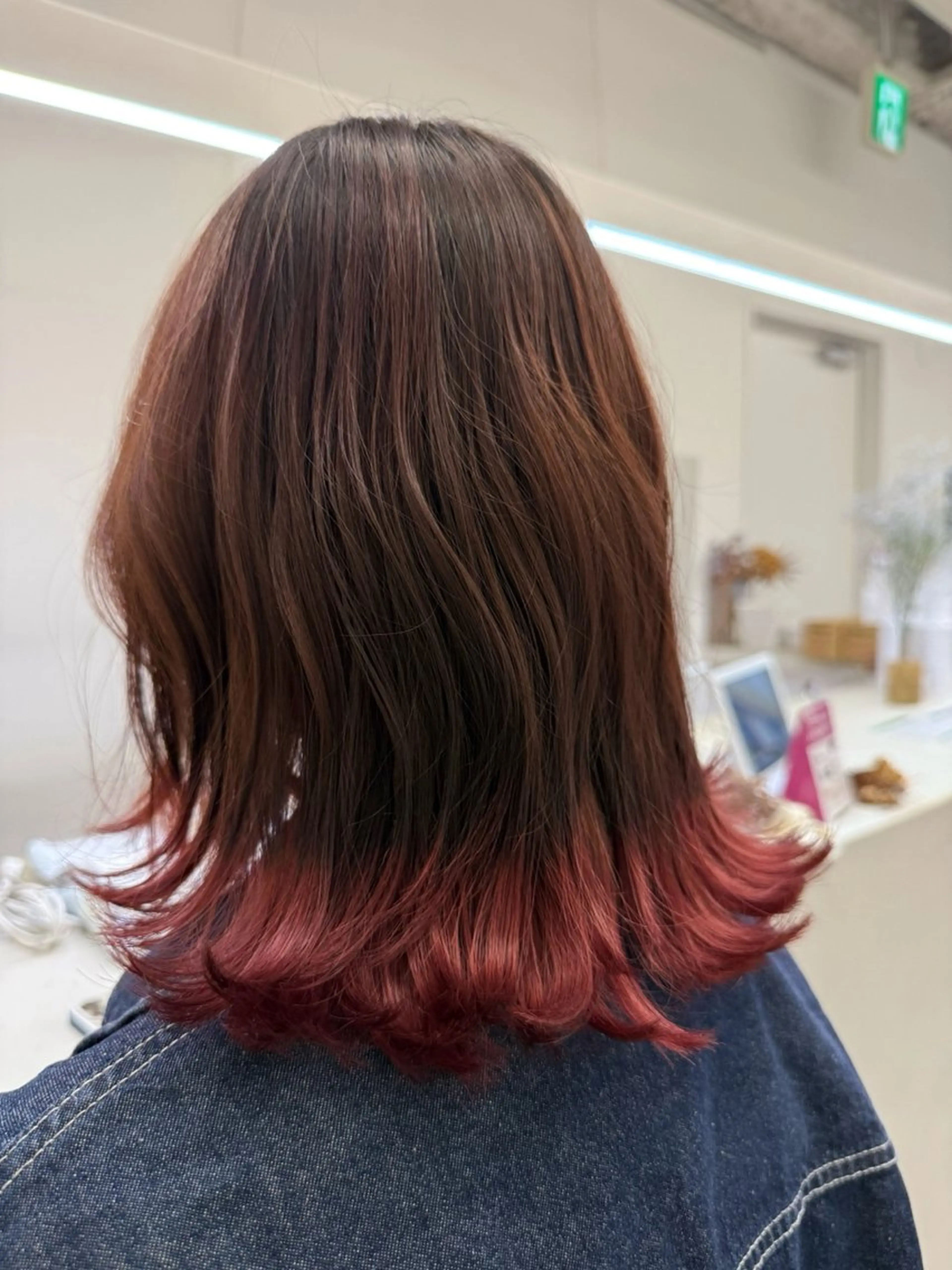 ミディアム カット ヘアカラー トリートメント 🌻花屋併設🌻濱 幸帆のヘアスタイル
