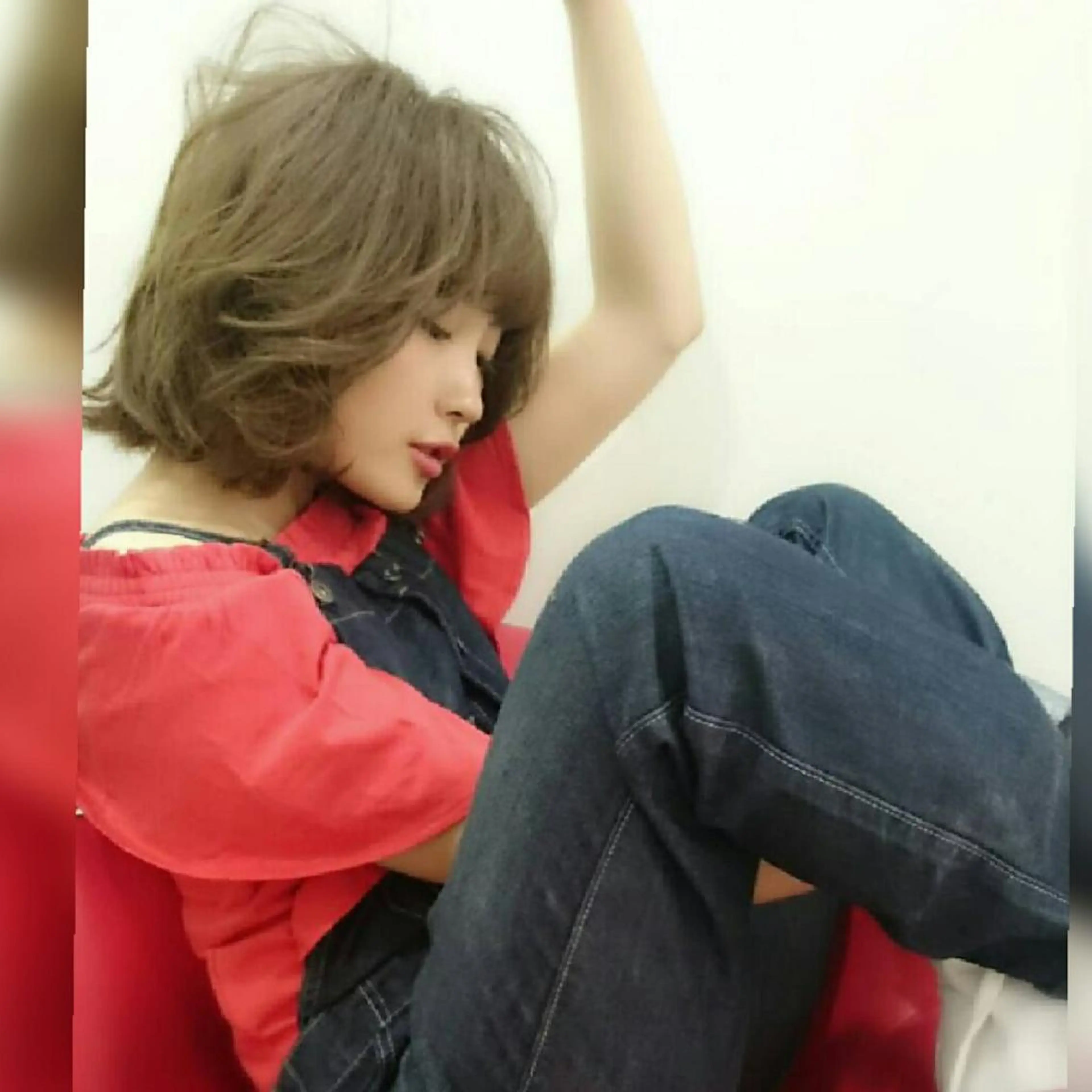 ミディアム カラー ma cherie 三浦直美のヘアスタイル