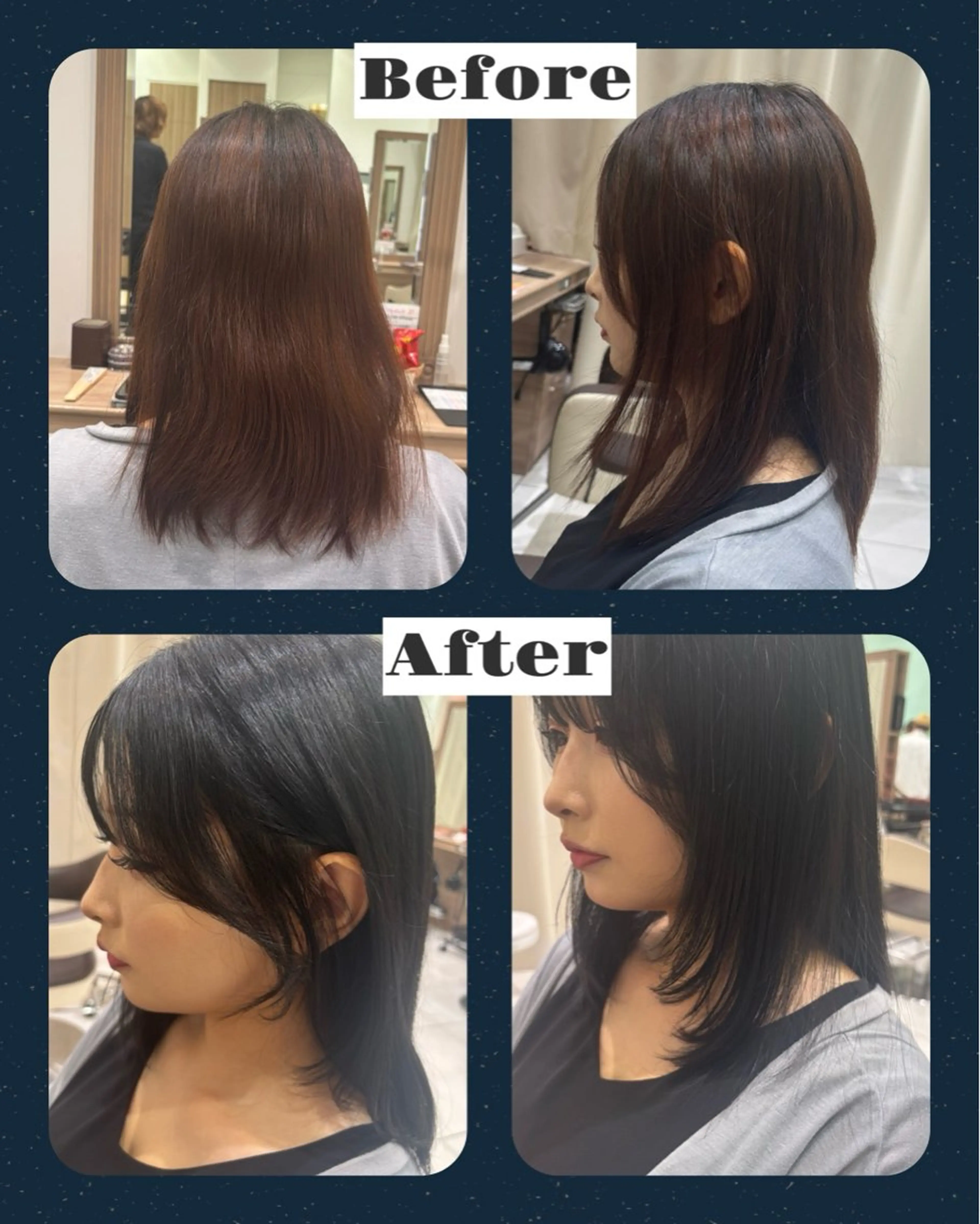 ミディアム カラー レイヤーカット カット ヘアカラー 鈴木かのん /モデル募集中のヘアスタイル