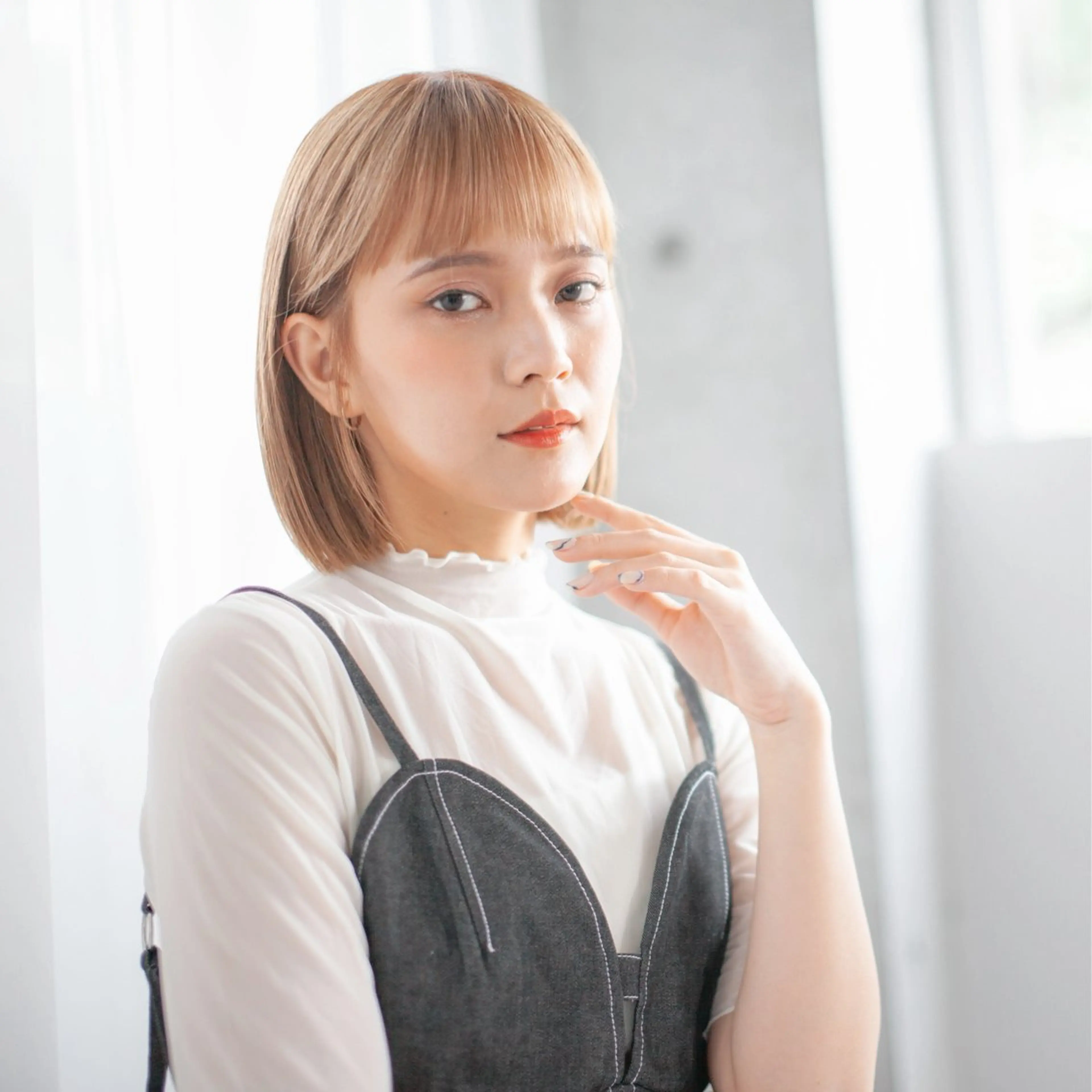 【🦄ダメージレスで明るくしたい方🦄】似合わせカット+ケアブリーチ+カラー+髪質改善トリートメントの写真