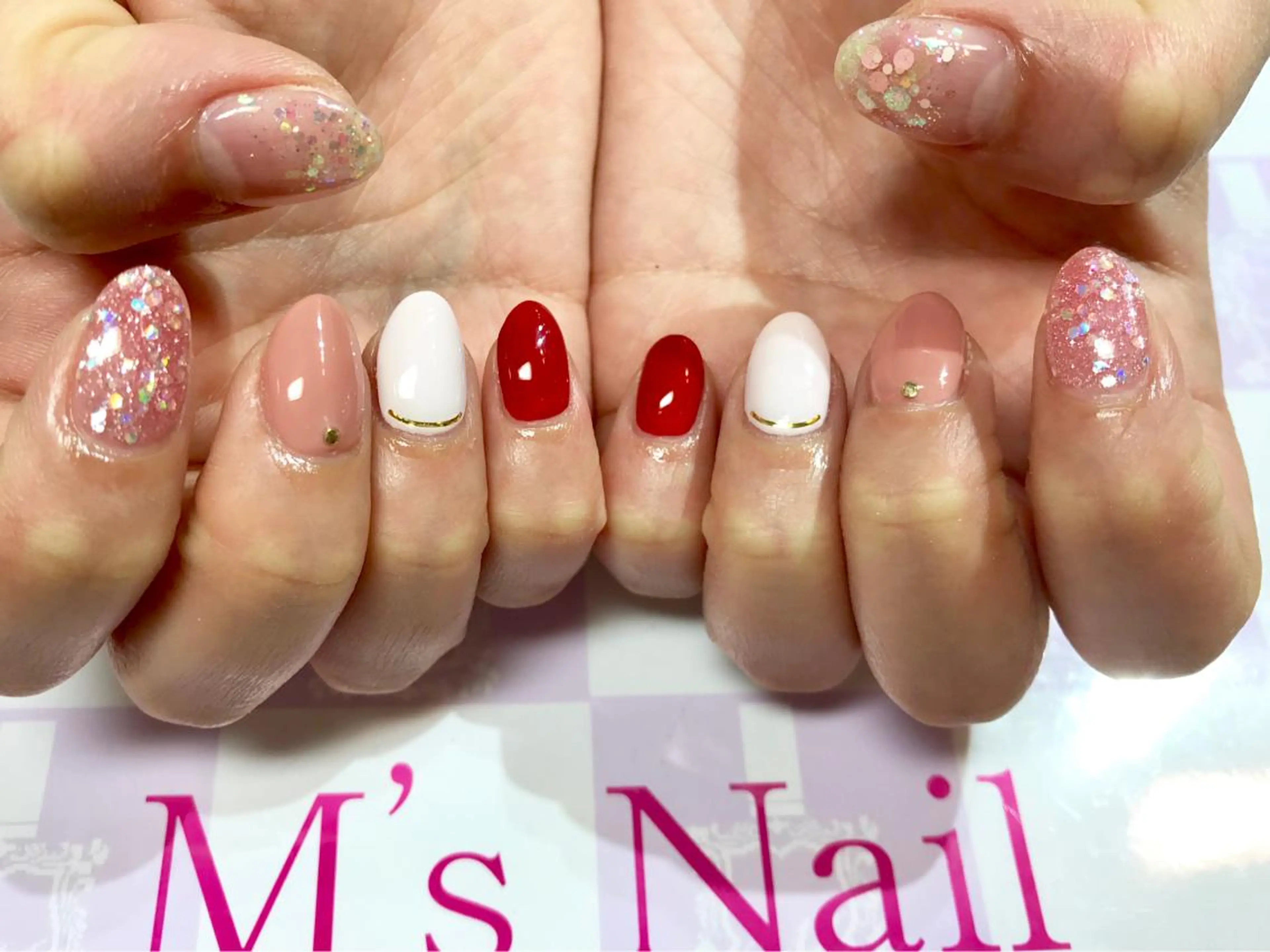 ネイル ラメ(グリッター) M's nail所属・M's nail ..のネイルデザイン