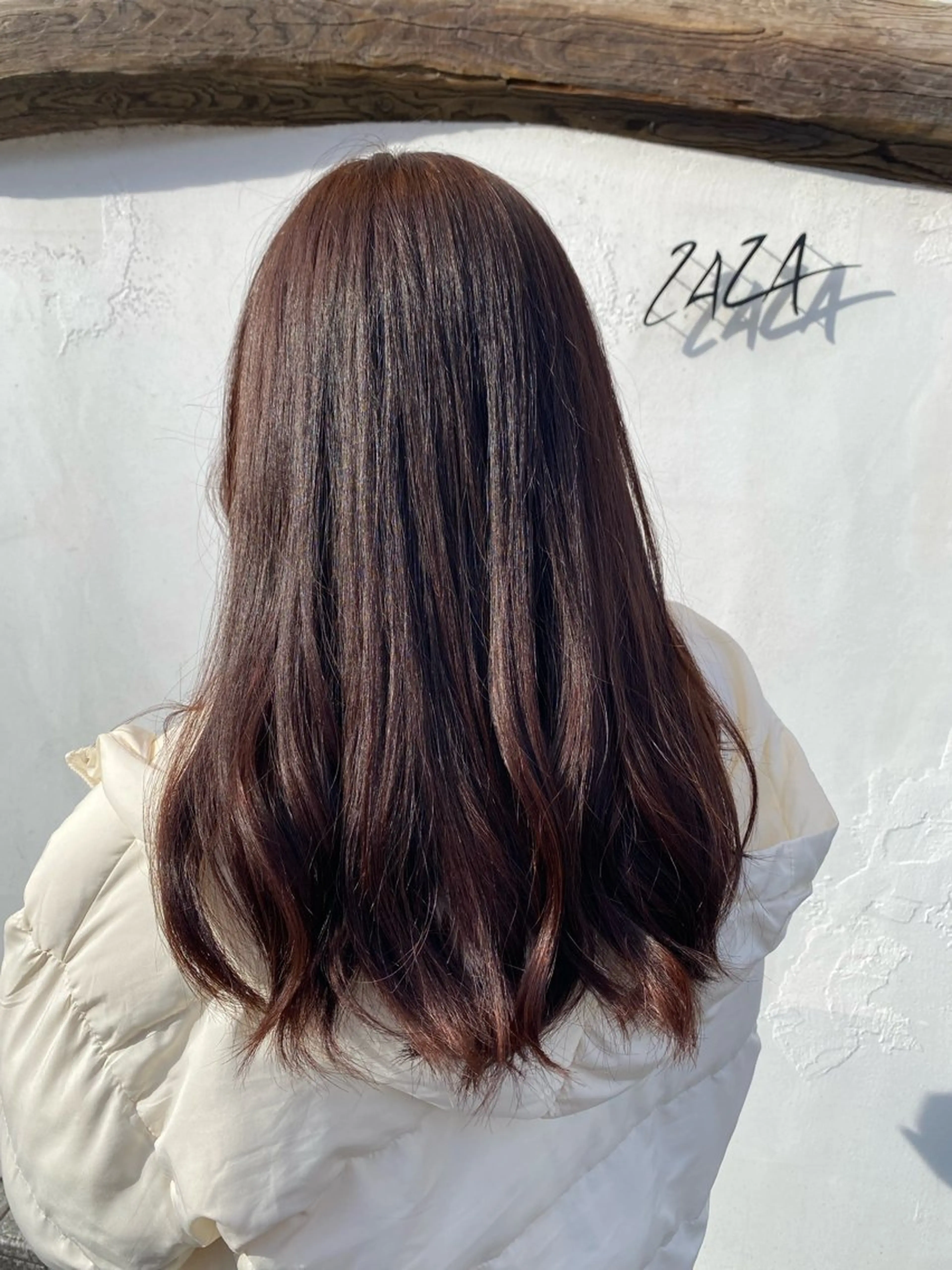 セミロング カット ヘアカラー トリートメント ZAZA YUKAのマツエク・マツパデザイン