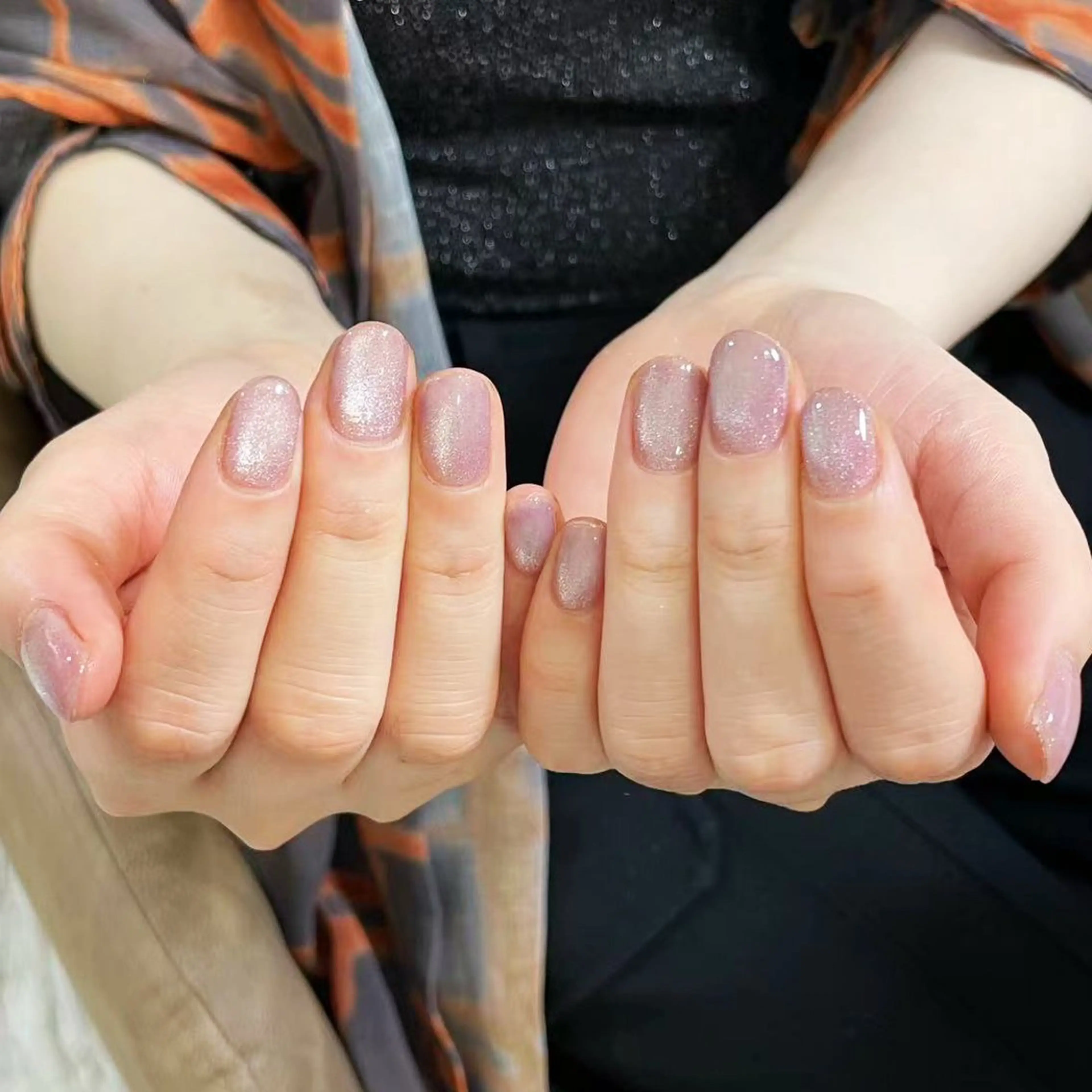 ネイル アートネイル オーロラネイル ガーリー キラキラネイル 韓国ネイル ハンドネイル yu ri 🌹のネイルデザイン