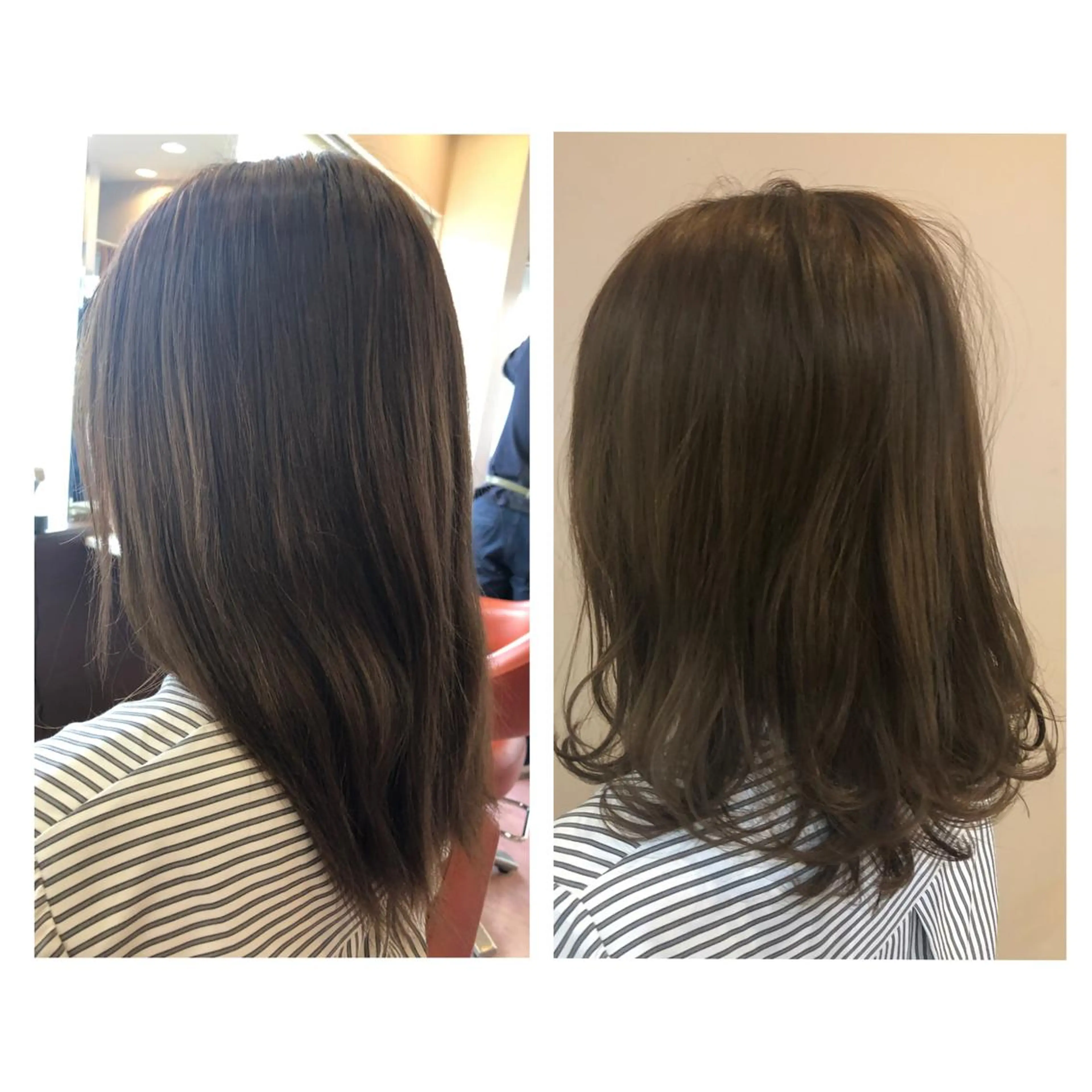 セミロング レイヤーカット カット やまぐち まりんのヘアスタイル