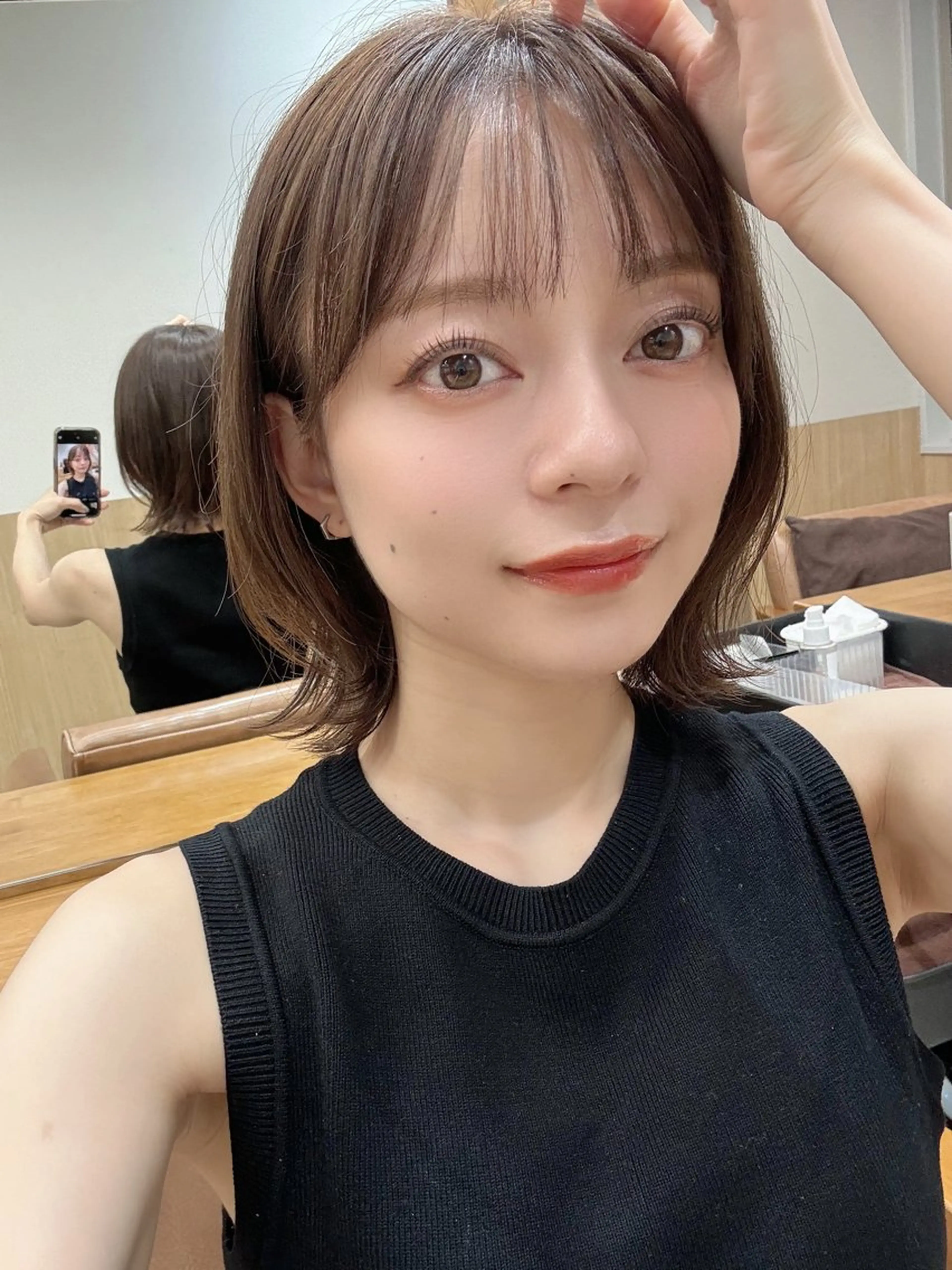 ミディアム AITOKYO Ｓ渋谷所属・渋谷/透明感カラー/ 歩夢のヘアスタイル