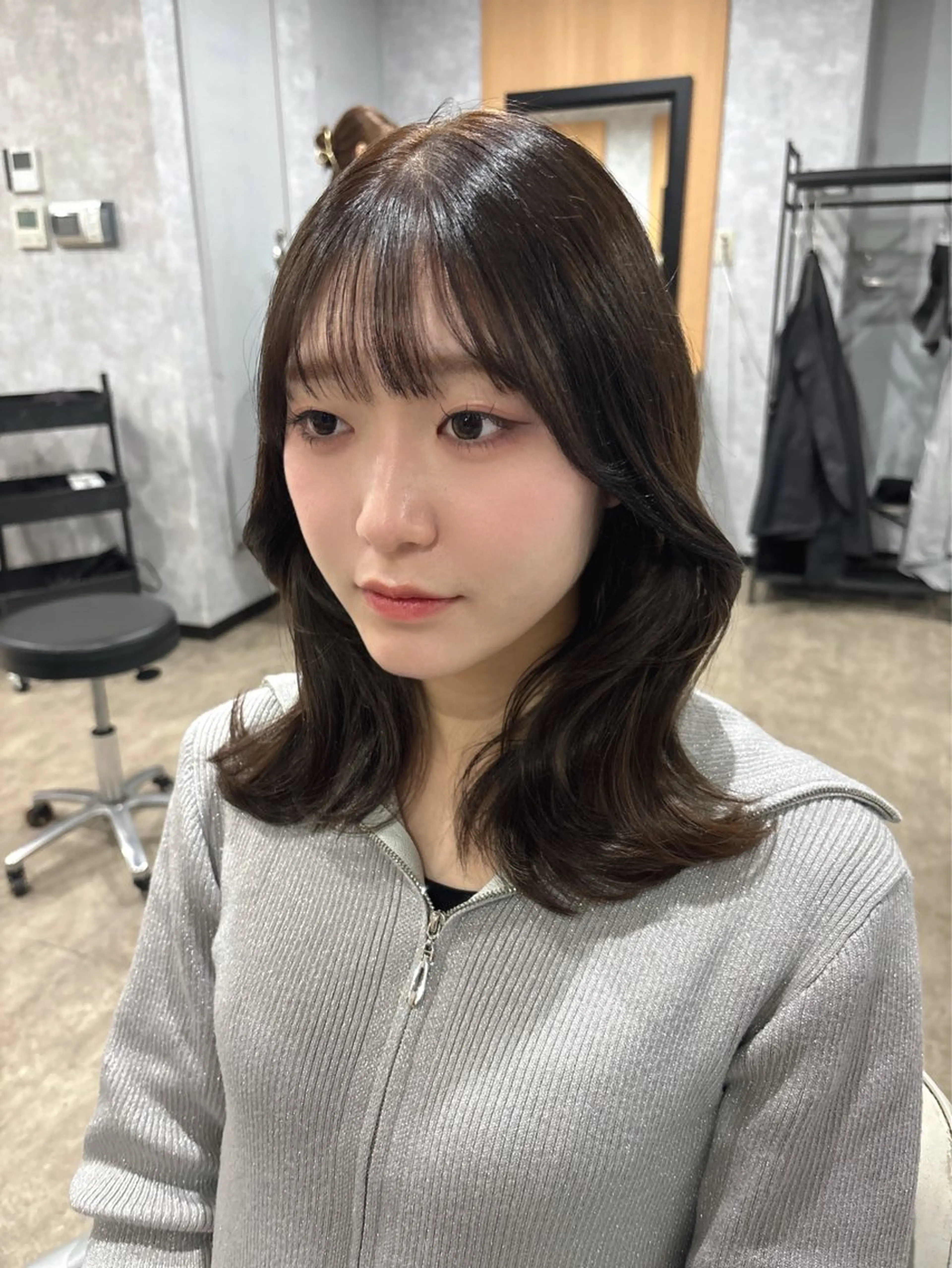 カラー カット ヘアカラー トリートメント 顔まわり/W カラー/リョウのヘアスタイル