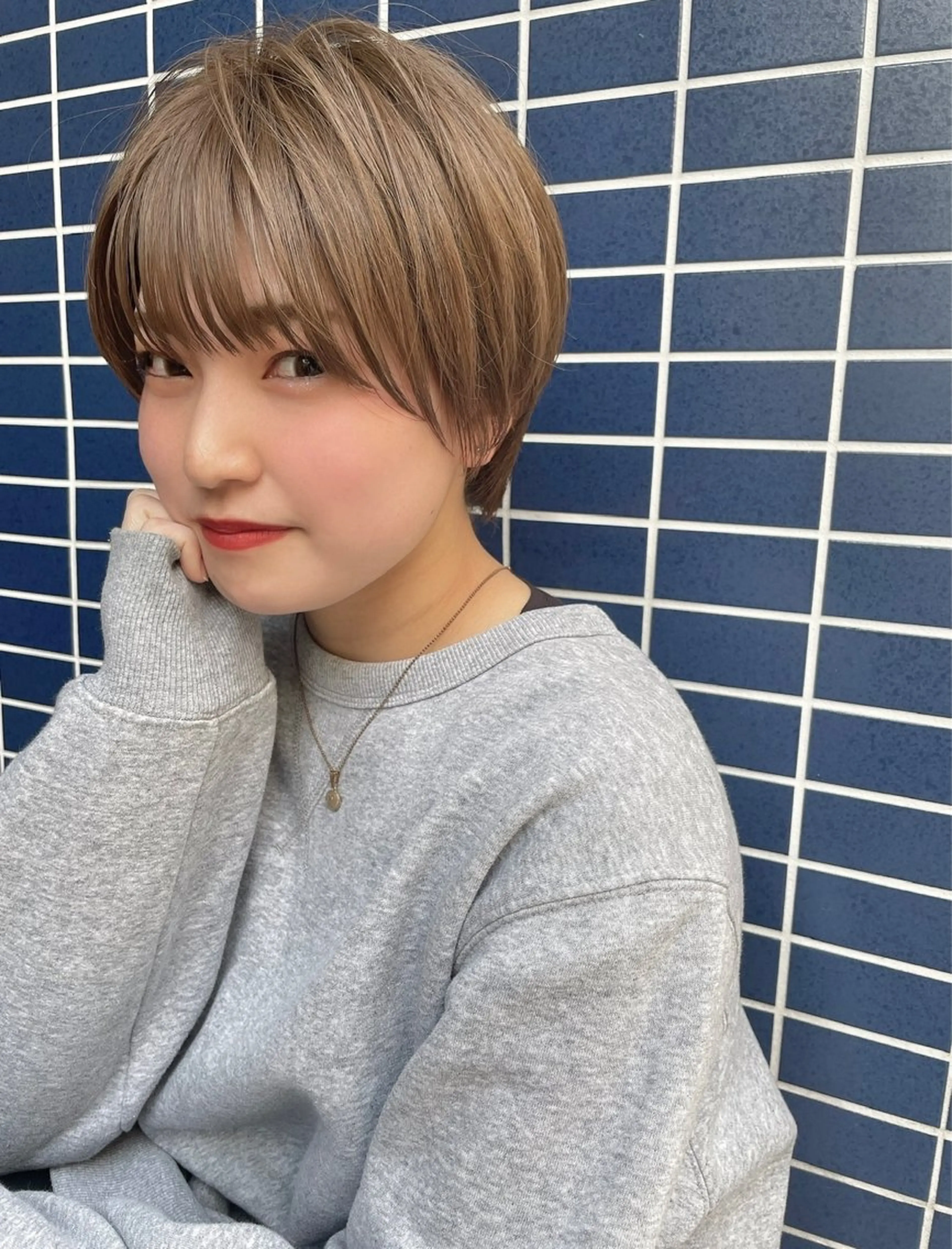 ショート カラー カット ヘアカラー トリートメント 髪質改善will hairdesignのヘアスタイル