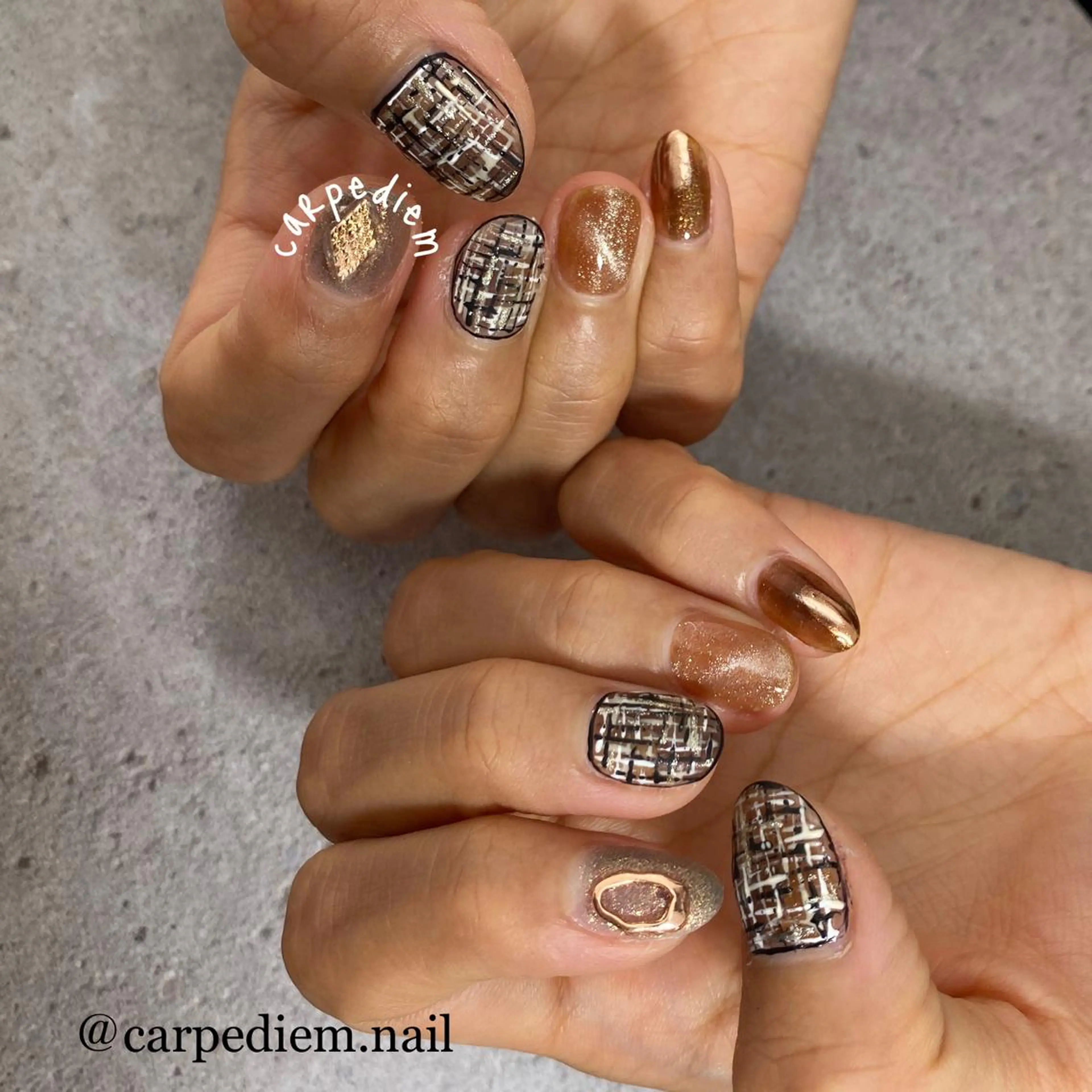 ネイル 城東区ネイルサロン carpediemのネイルデザイン