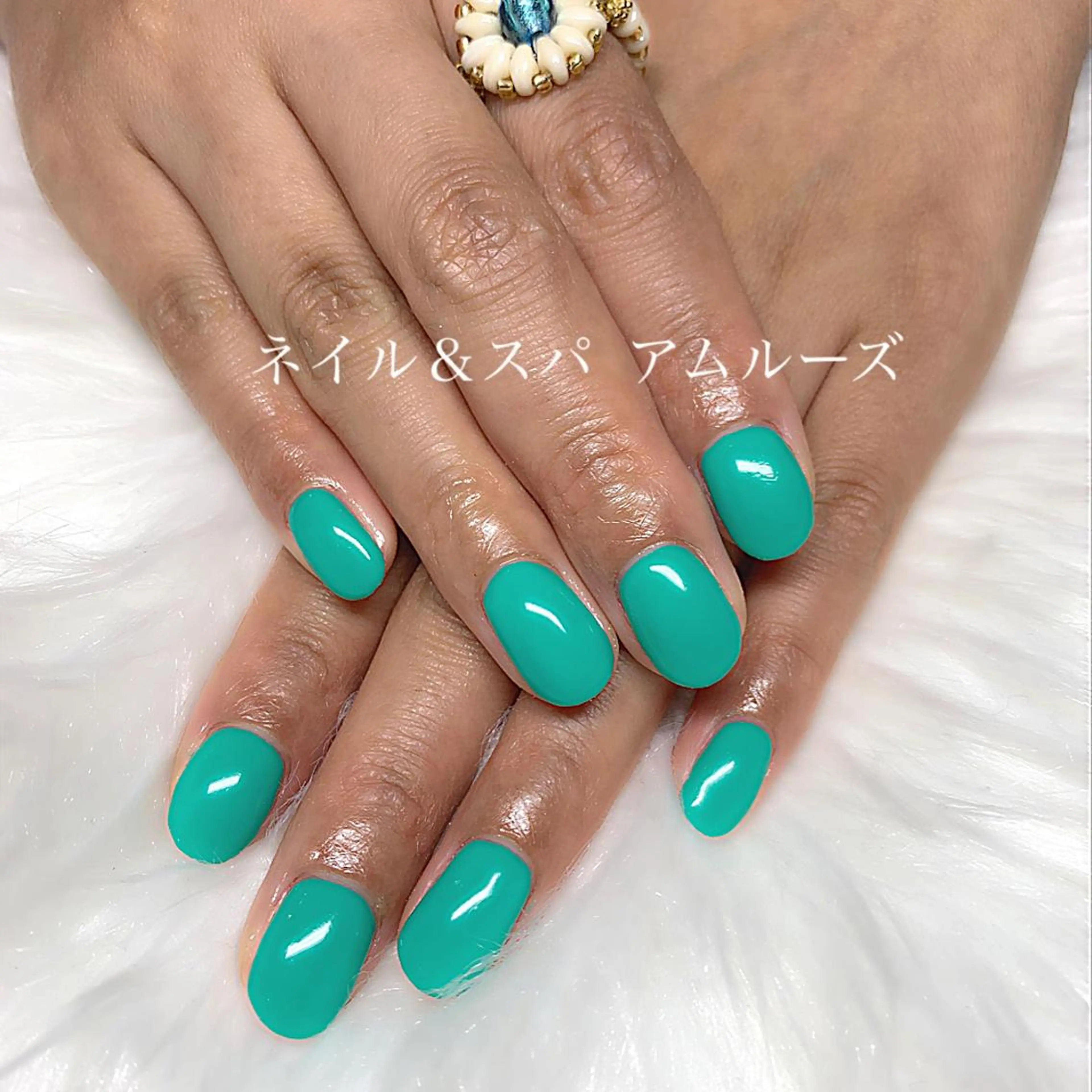 ネイル オフィスネイル ワンカラーネイル シンプルネイル Amoureuse KARENのネイルデザイン