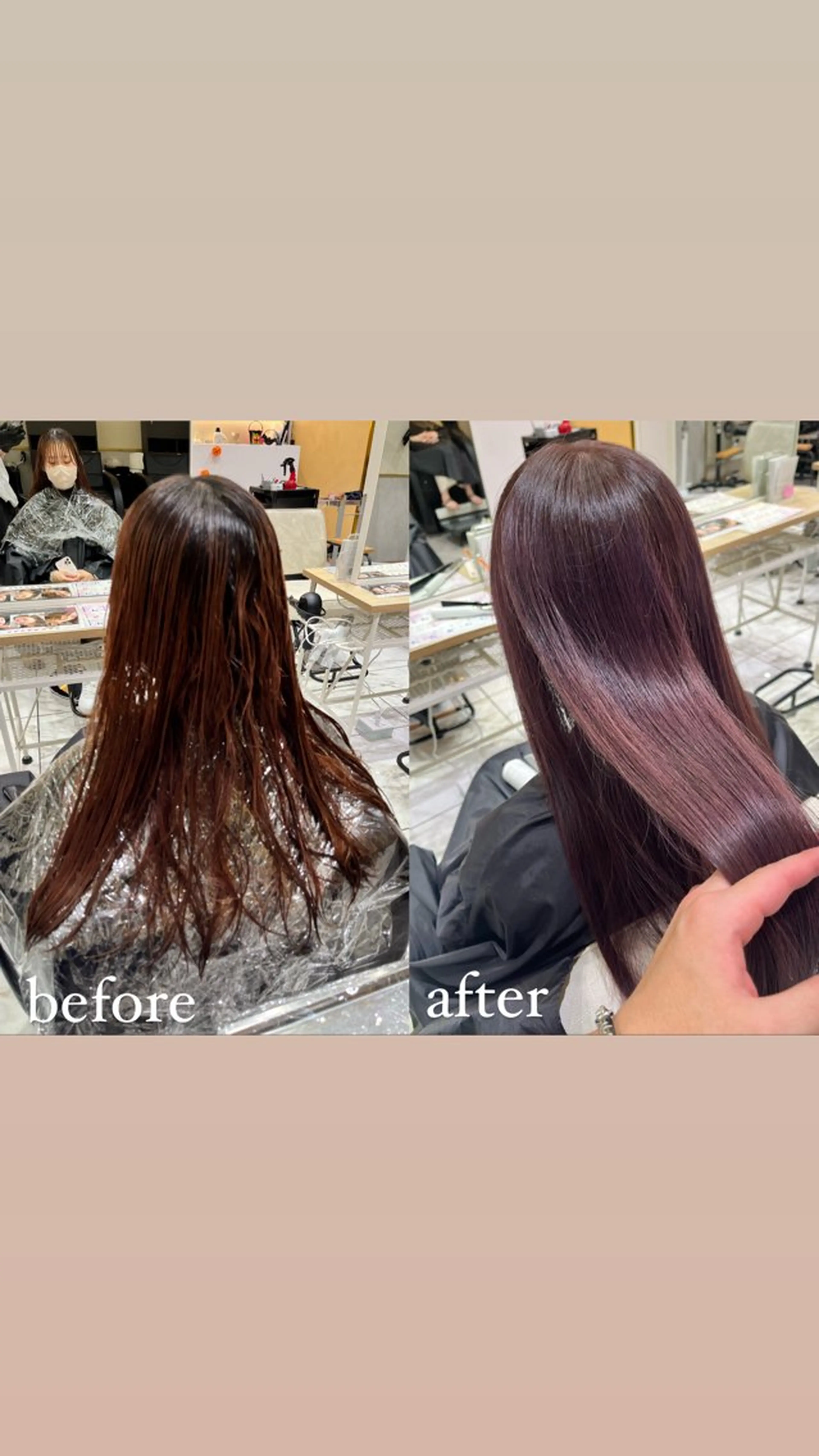 ミディアム カラー ラベンダーカラー ラベンダーピンク ピンクカラー 髪質改善 🥇メンズパーマ /縮毛矯正/木村神心のヘアスタイル