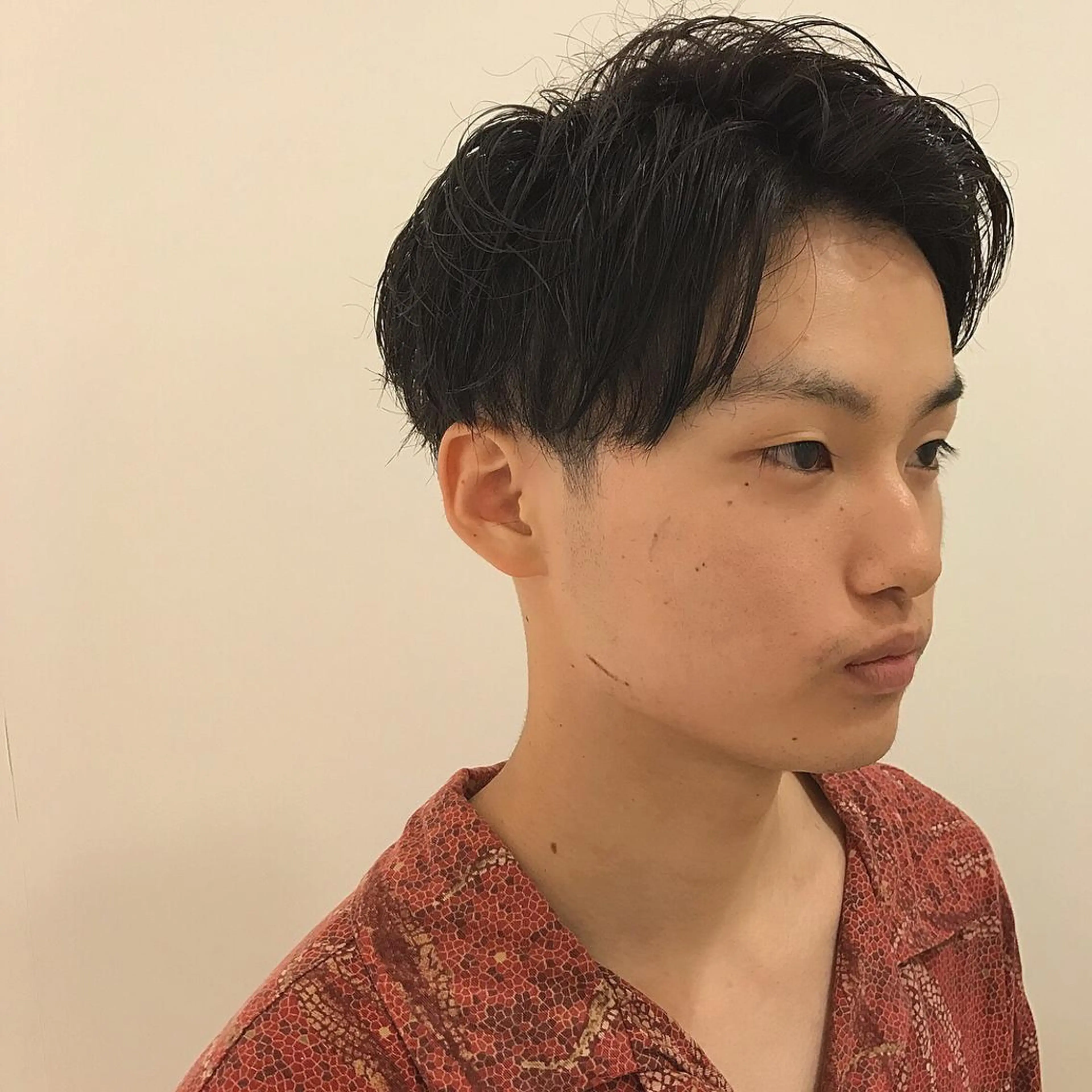 ショート カラー メンズ センターパート トリートメント 平内 賢人のヘアスタイル