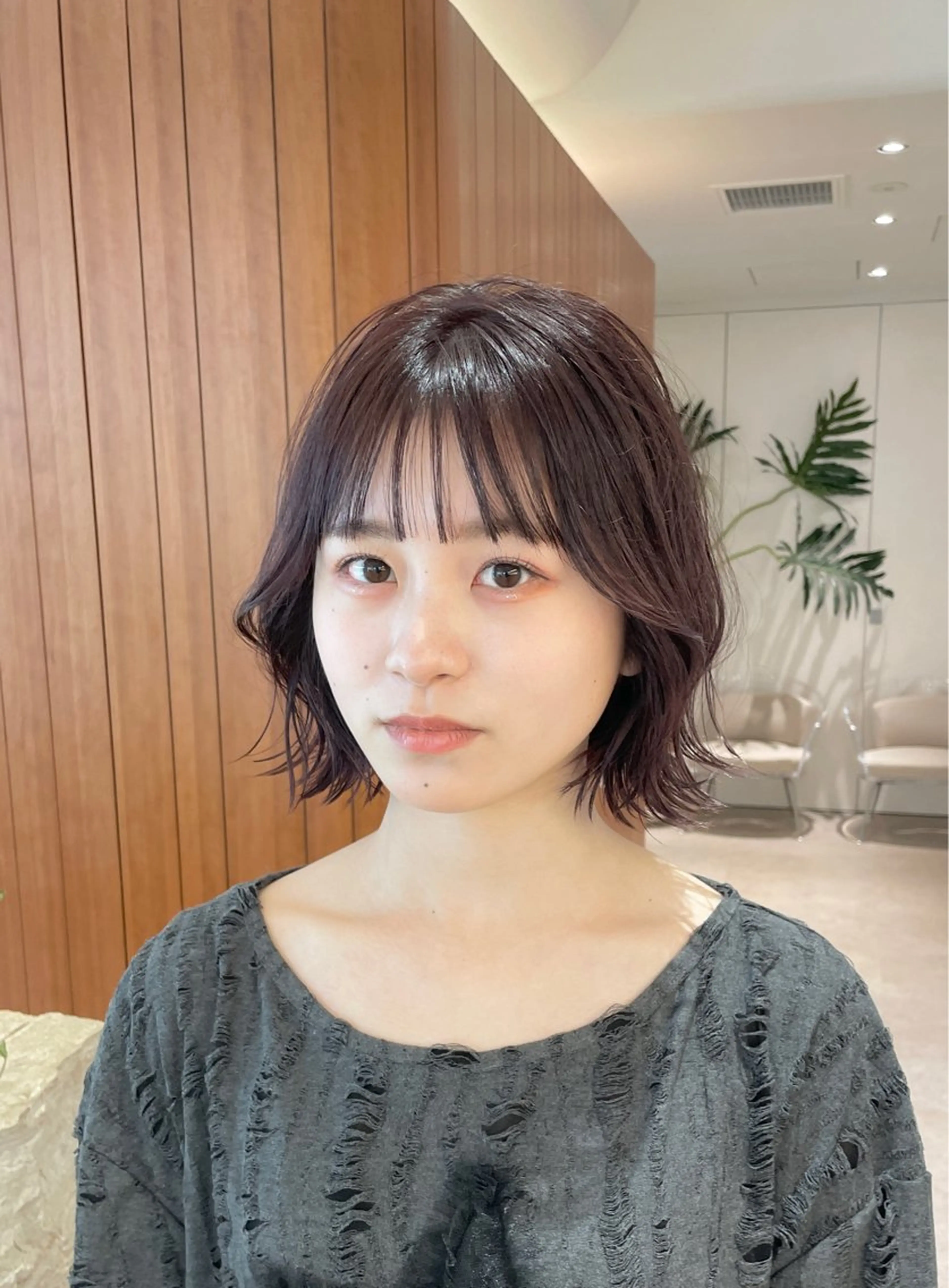 ショート カラー ショートボブ 丸みショート イルミナカラー ボブ 髪質改善 カット ヘアカラー トリートメント 渋谷ボブ/ショート 特化田中航平のヘアスタイル