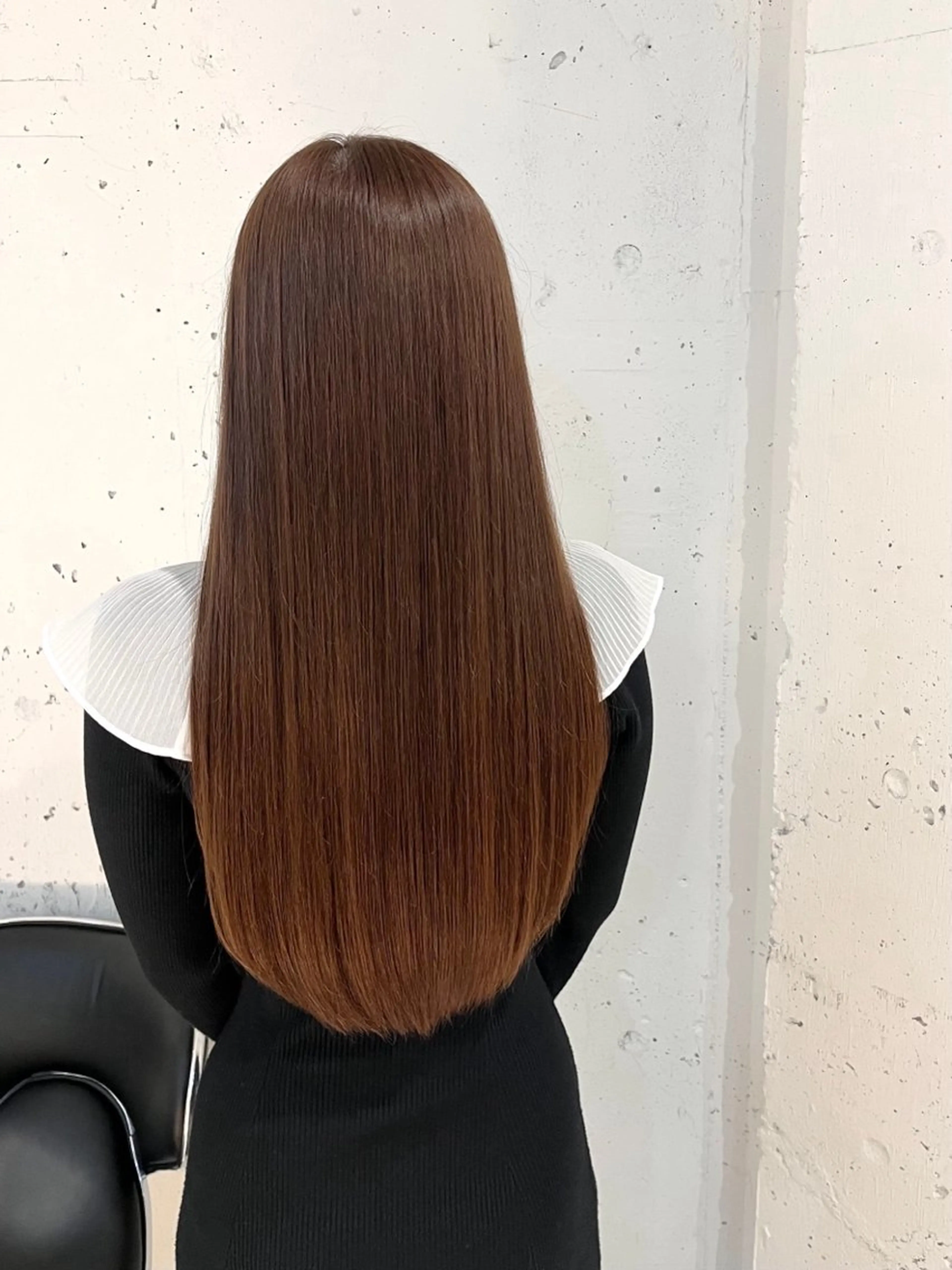 ロング カラー ゆあ♡ 髪質改善×美髪矯正のヘアスタイル