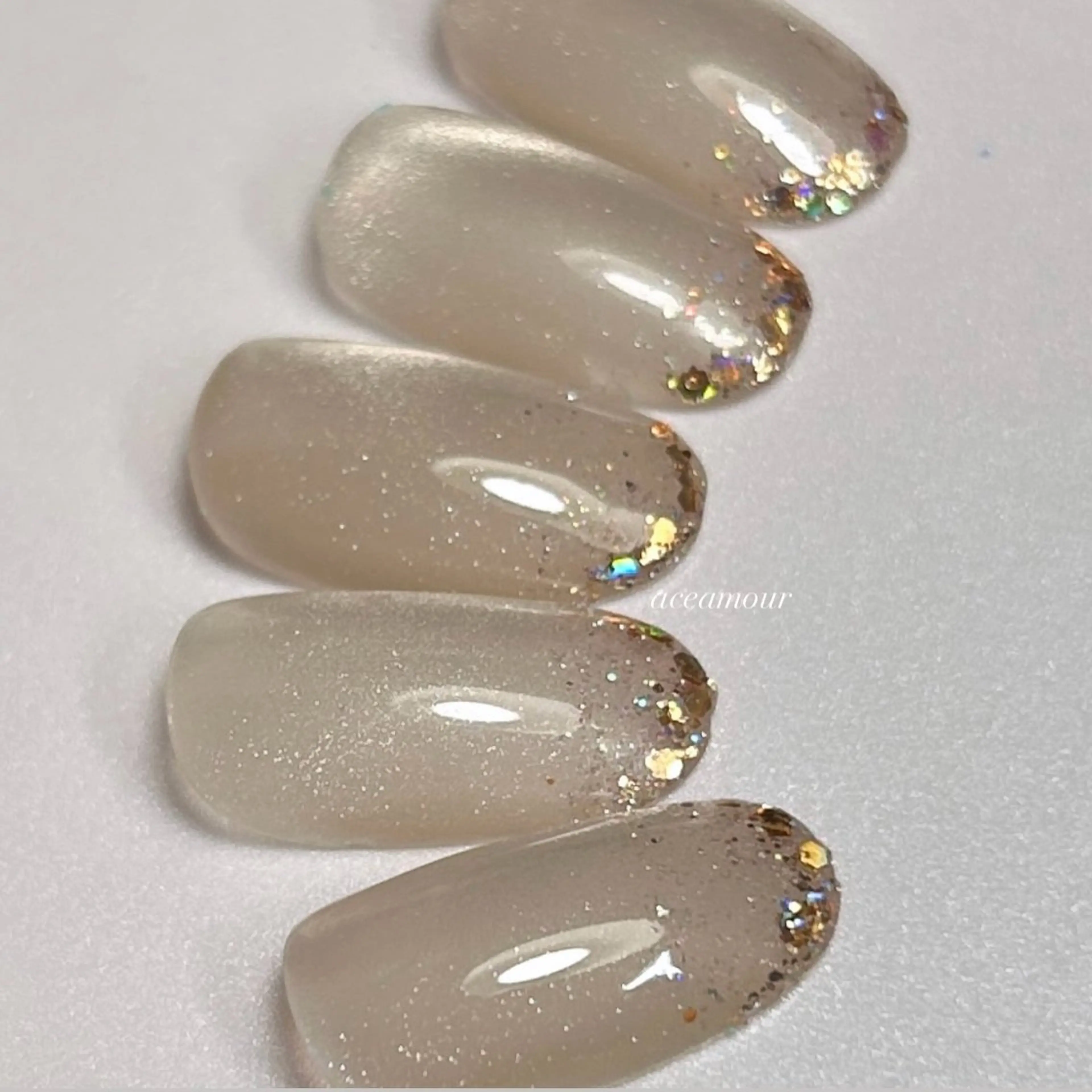 【7月限定】大人上品✨マグフラMIX大人可愛いネイル💅の写真