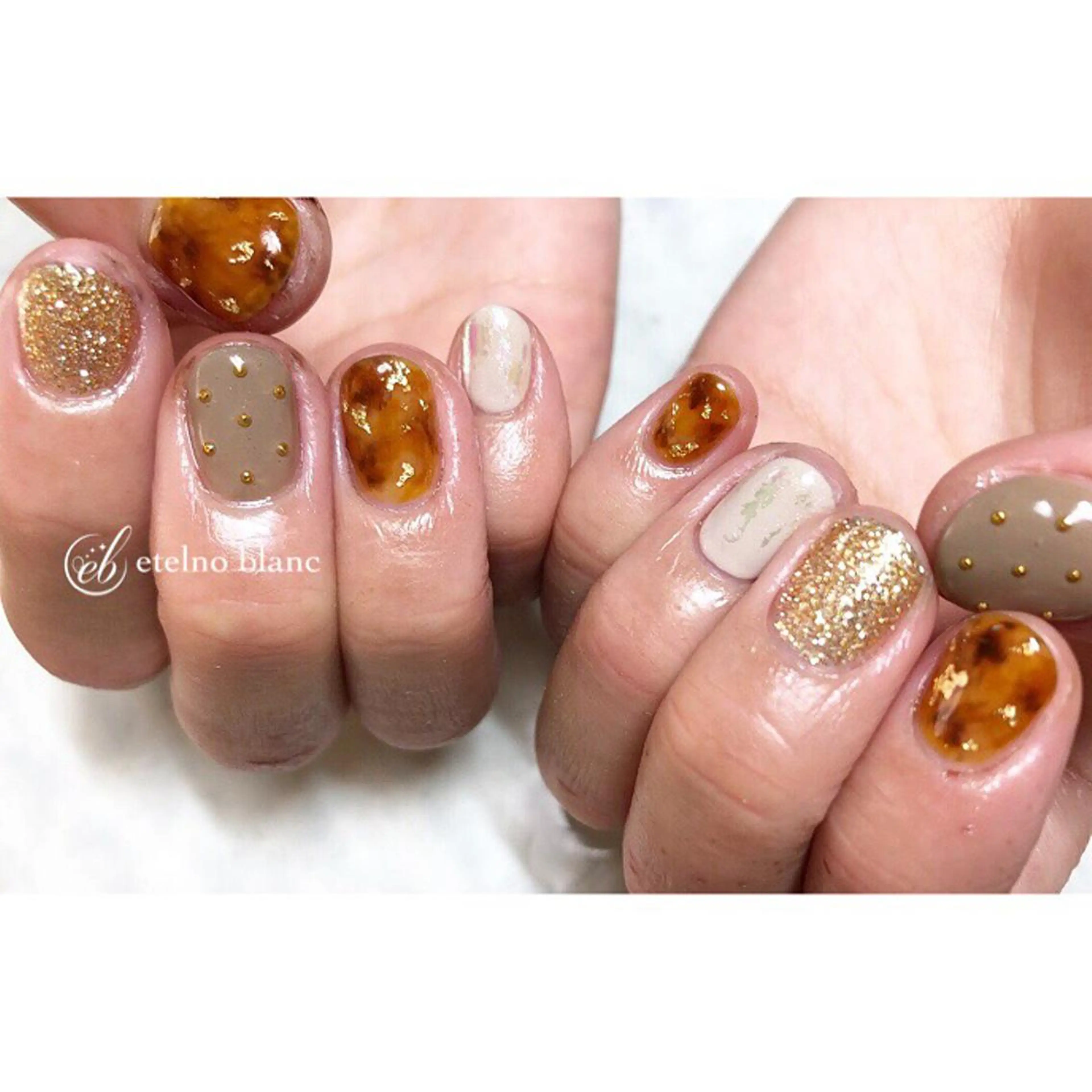 ネイル etelno blanc中目黒のネイルデザイン