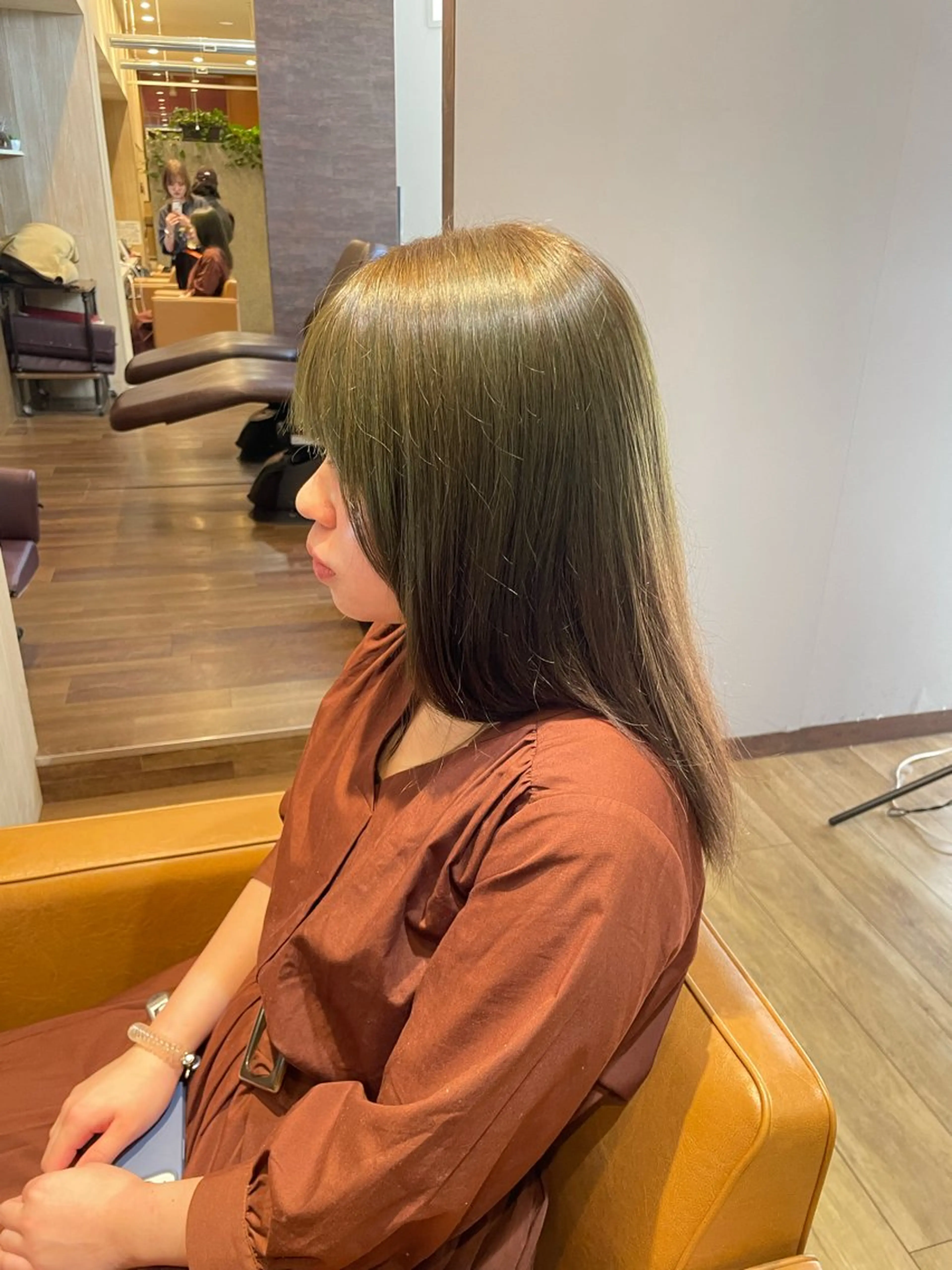 セミロング カラー オリーブカラー 髪質改善/Bloss om🌷高橋沙衣のヘアスタイル