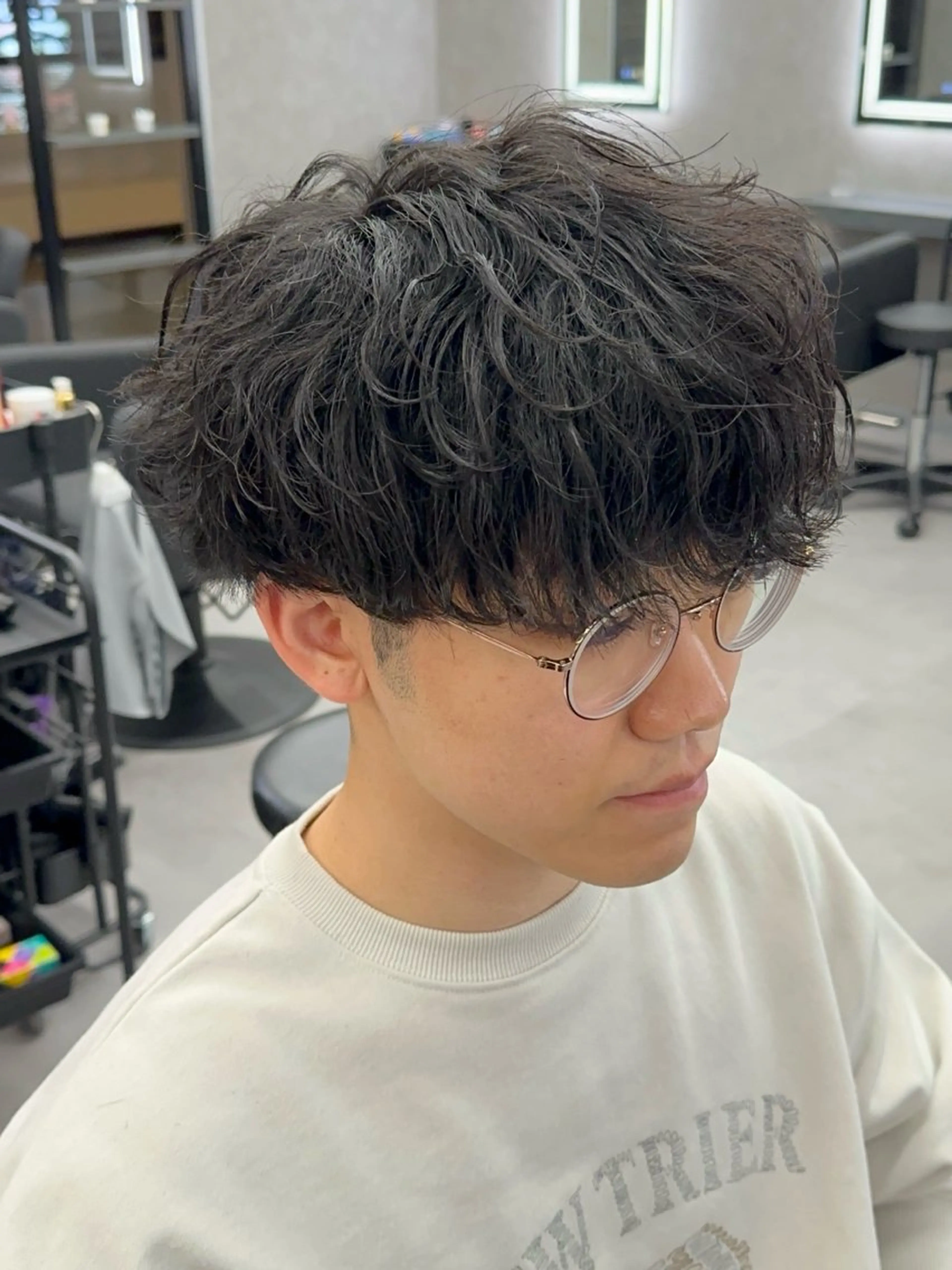 【ミニモ限定🔥】メンズカット＋シャドウパーマ‼️(ミニモ学割)の写真