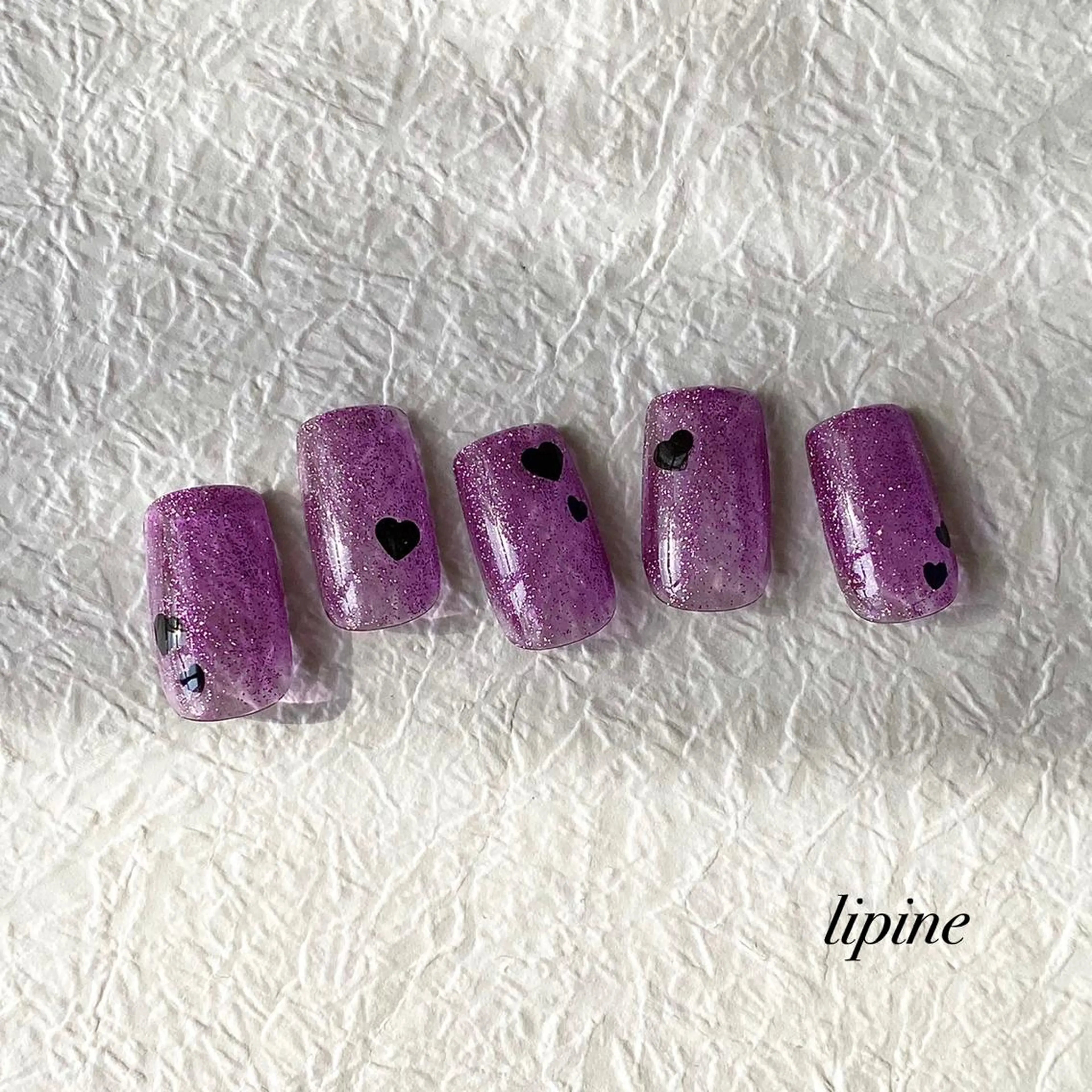 ネイル ハート ネイルサロン lipineのネイルデザイン