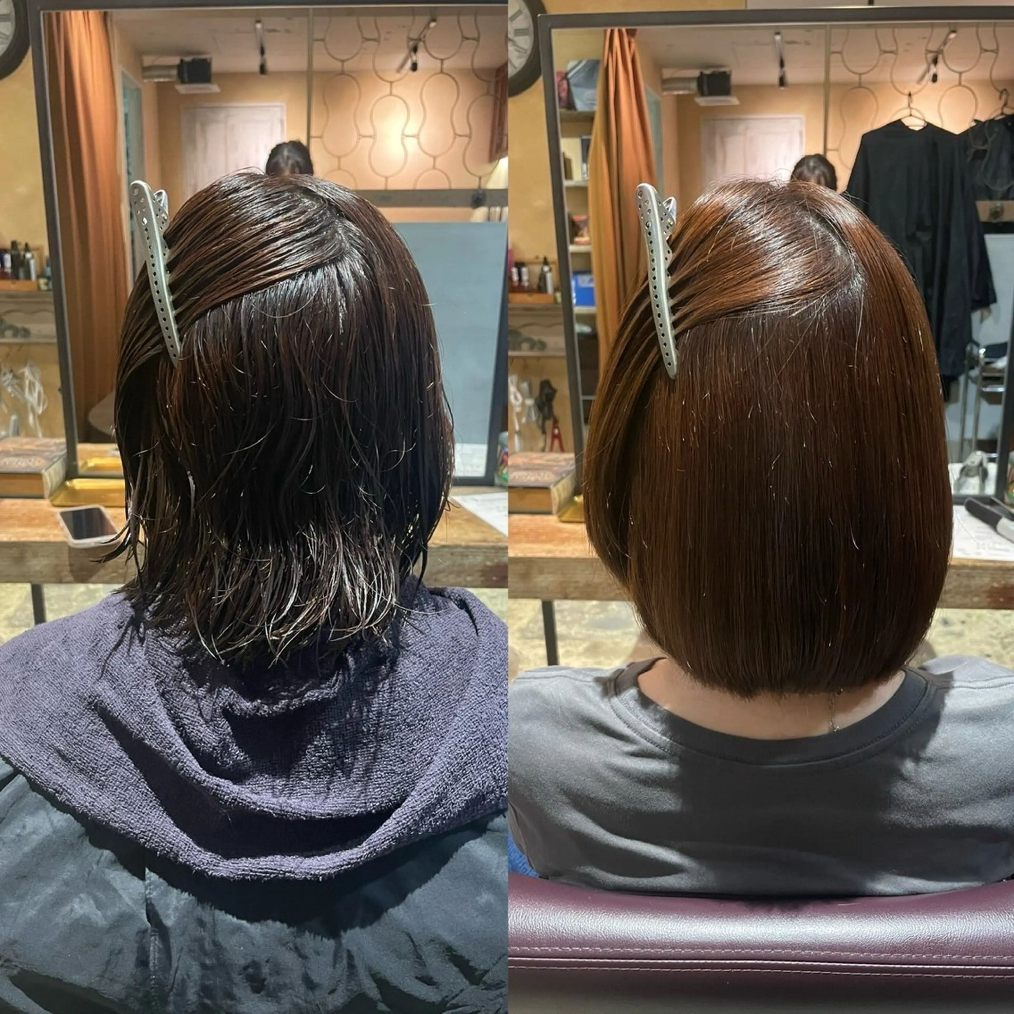 ショート mana♡透明感 カラー/縮毛矯正🫧のヘアスタイル