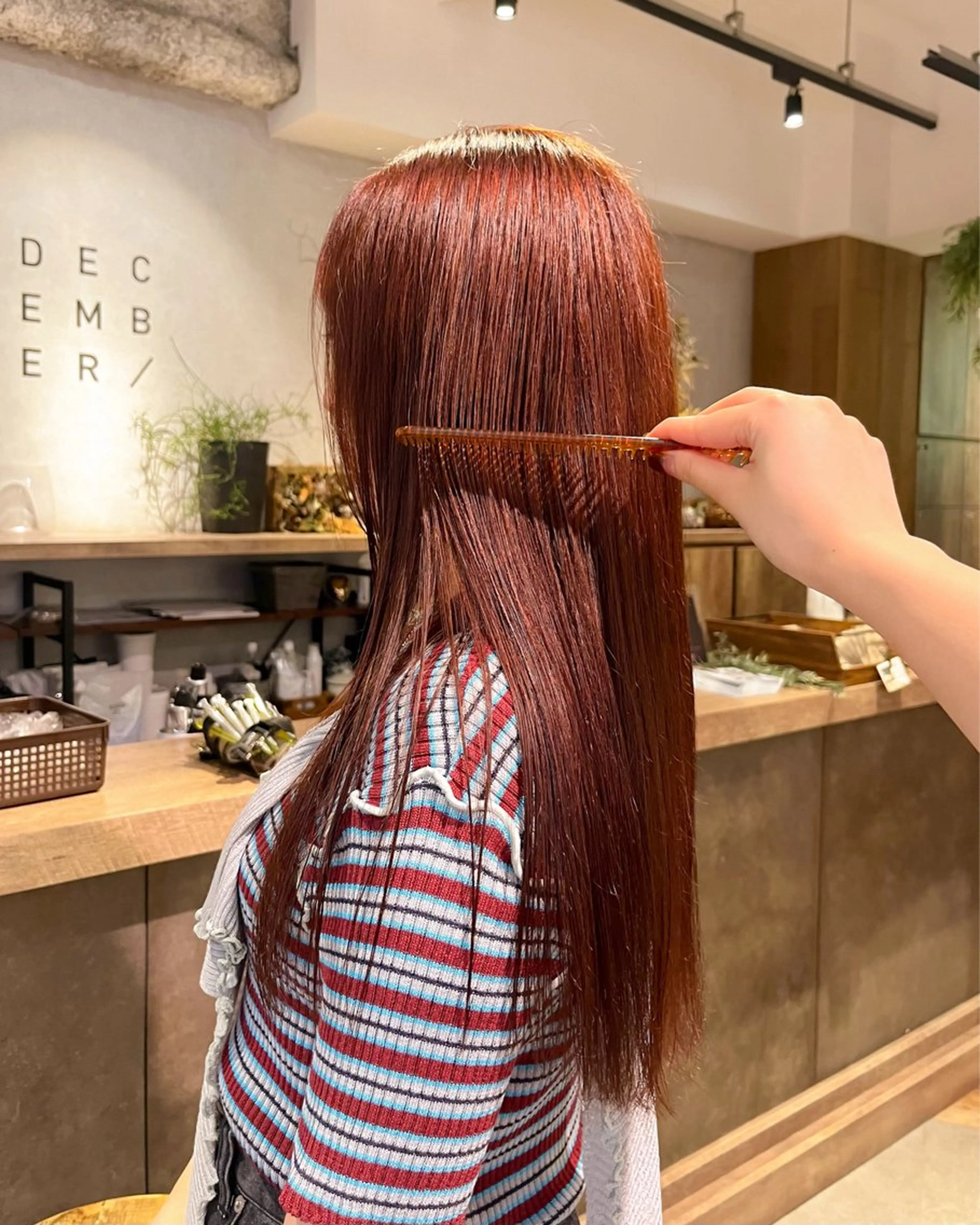 カラー ブリーチ ダブルカラー ブリーチなしカラー ヘアカラー トリートメント 🍒暖色カラー🍒 ueno aiのヘアスタイル