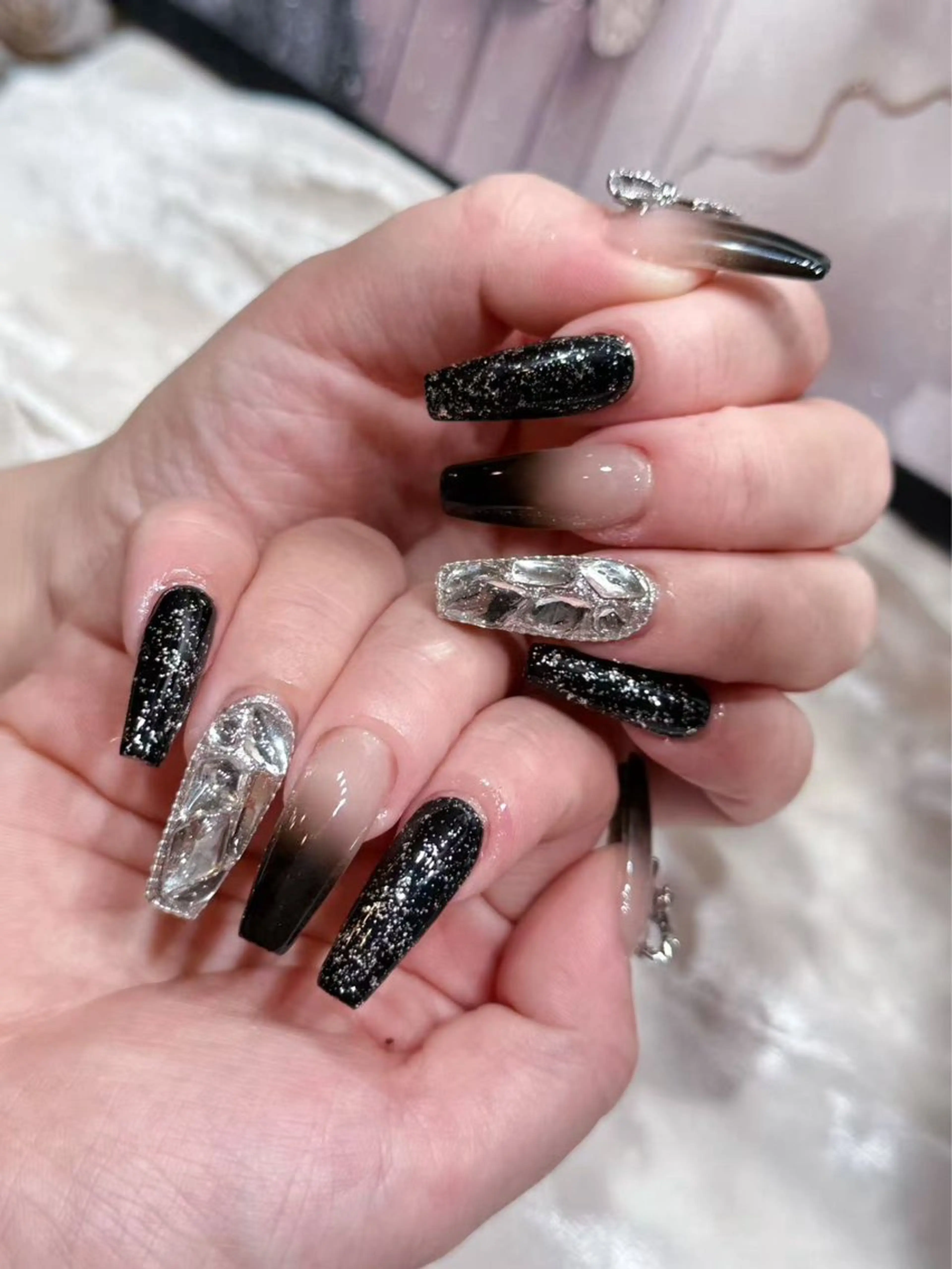 ネイル アートネイル フットネイル ジェルネイル ハート キラキラネイル My nail所属・babarla Nailのネイルデザイン