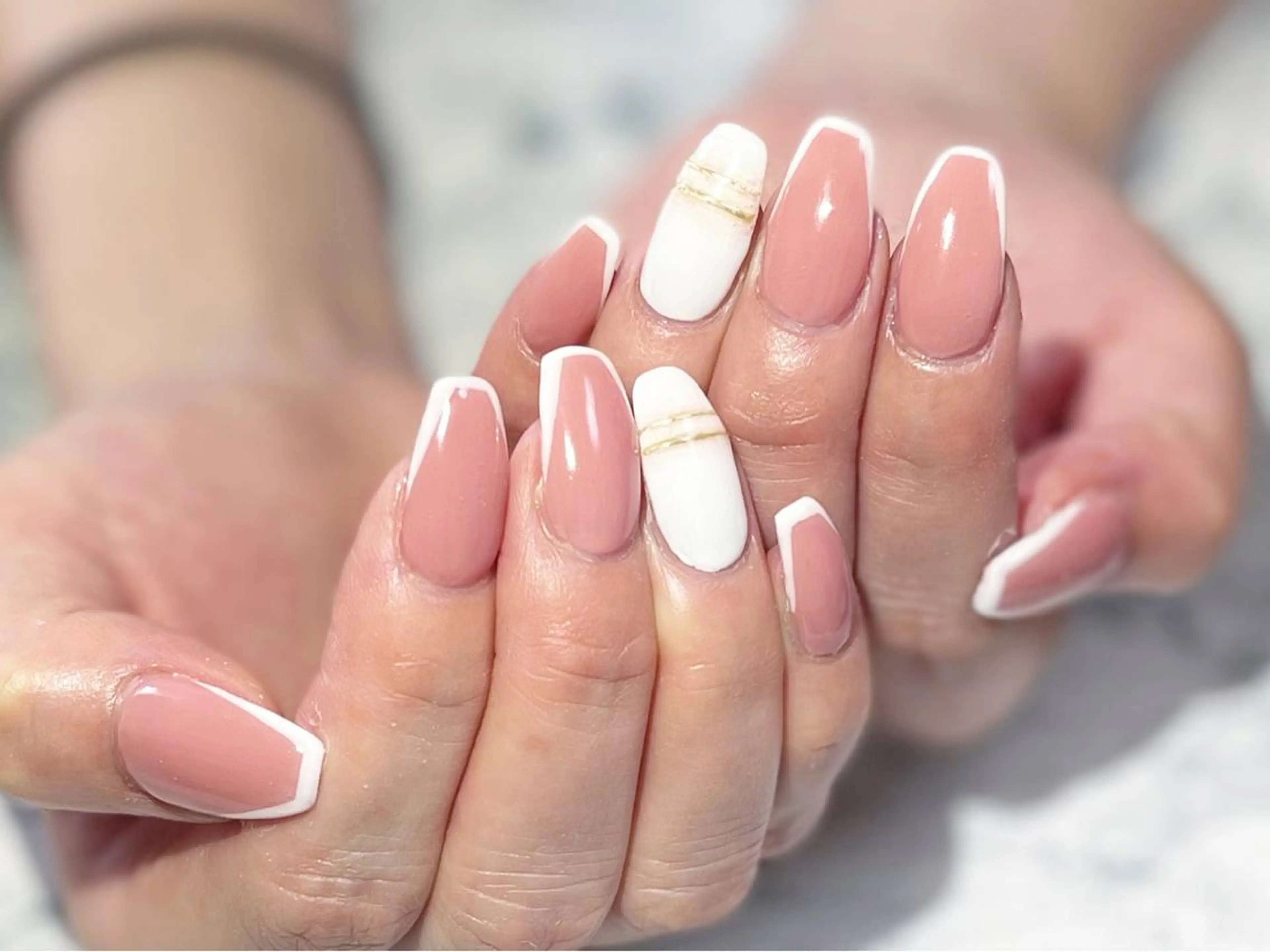 ネイル フットネイル フレンチネイル ニュアンスネイル シンプルネイル 春ネイル ネイル フフラ所属・nail fufla ♡yamane♡のネイルデザイン