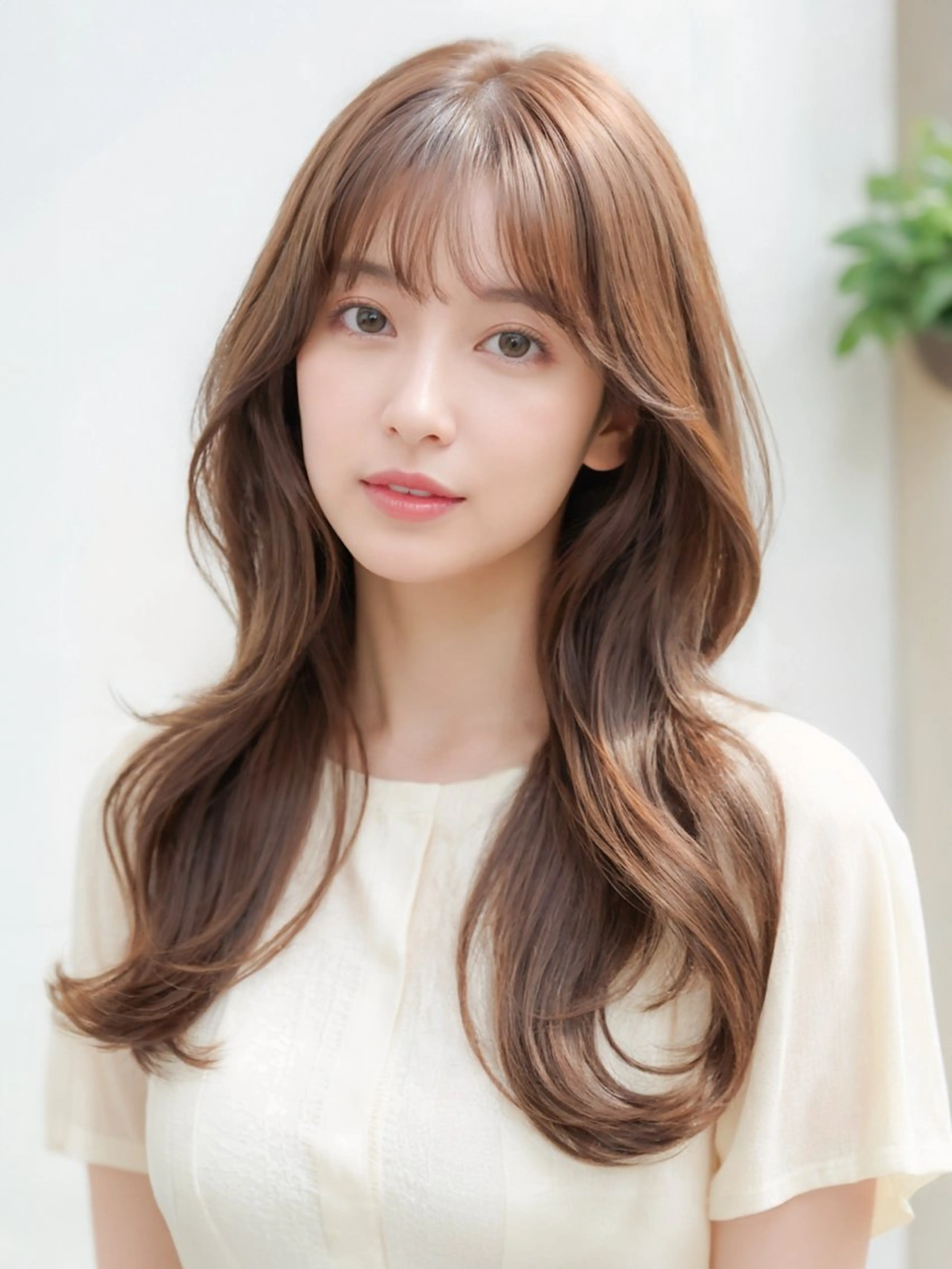 ロング カラー カット ヘアカラー トリートメント neon  hair亀戸店所属・🌈neonhair 透明感✨カラー🌈のヘアスタイル