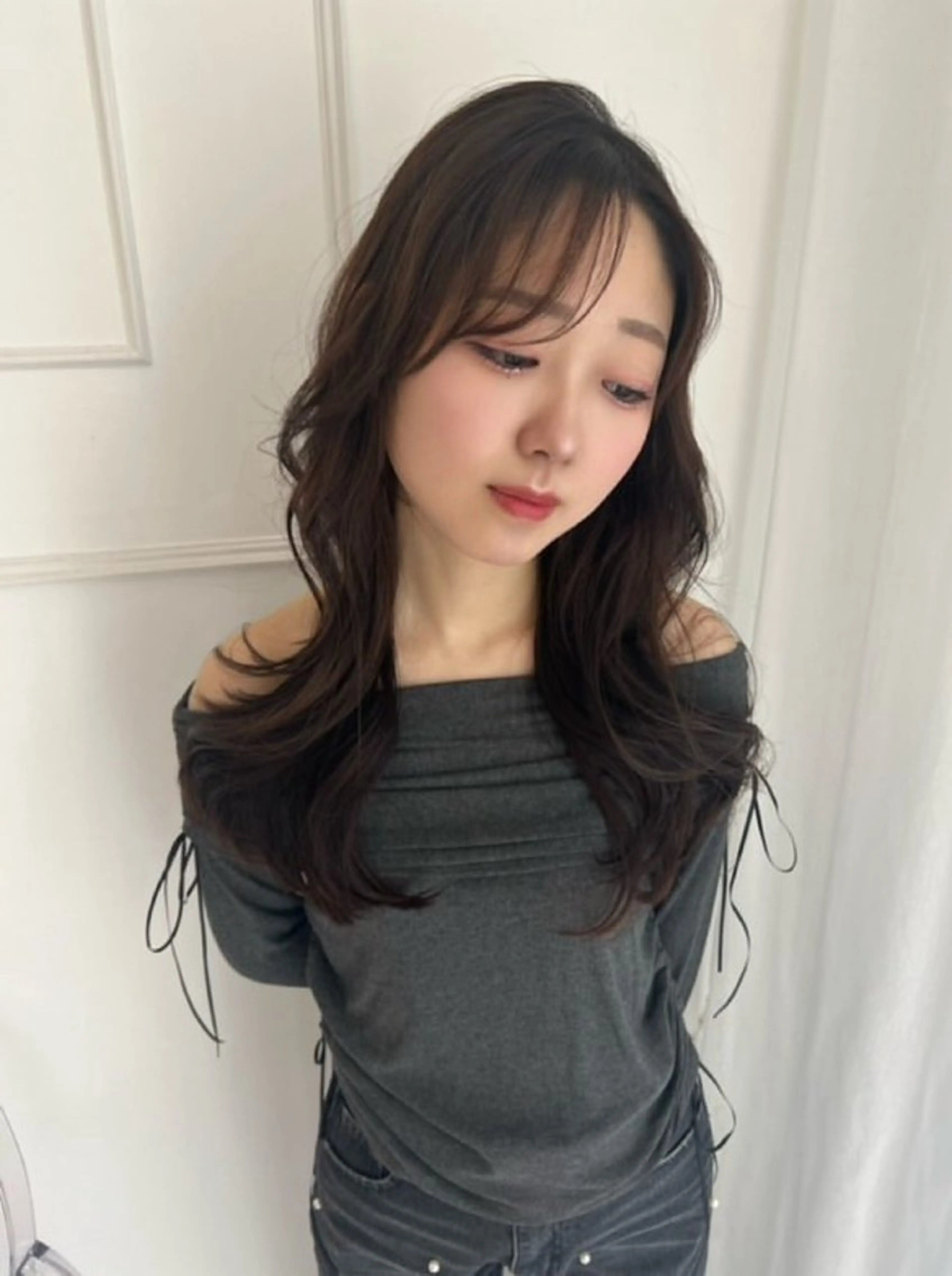 ロング ParveMix 佐々木梨紗🤍のヘアスタイル