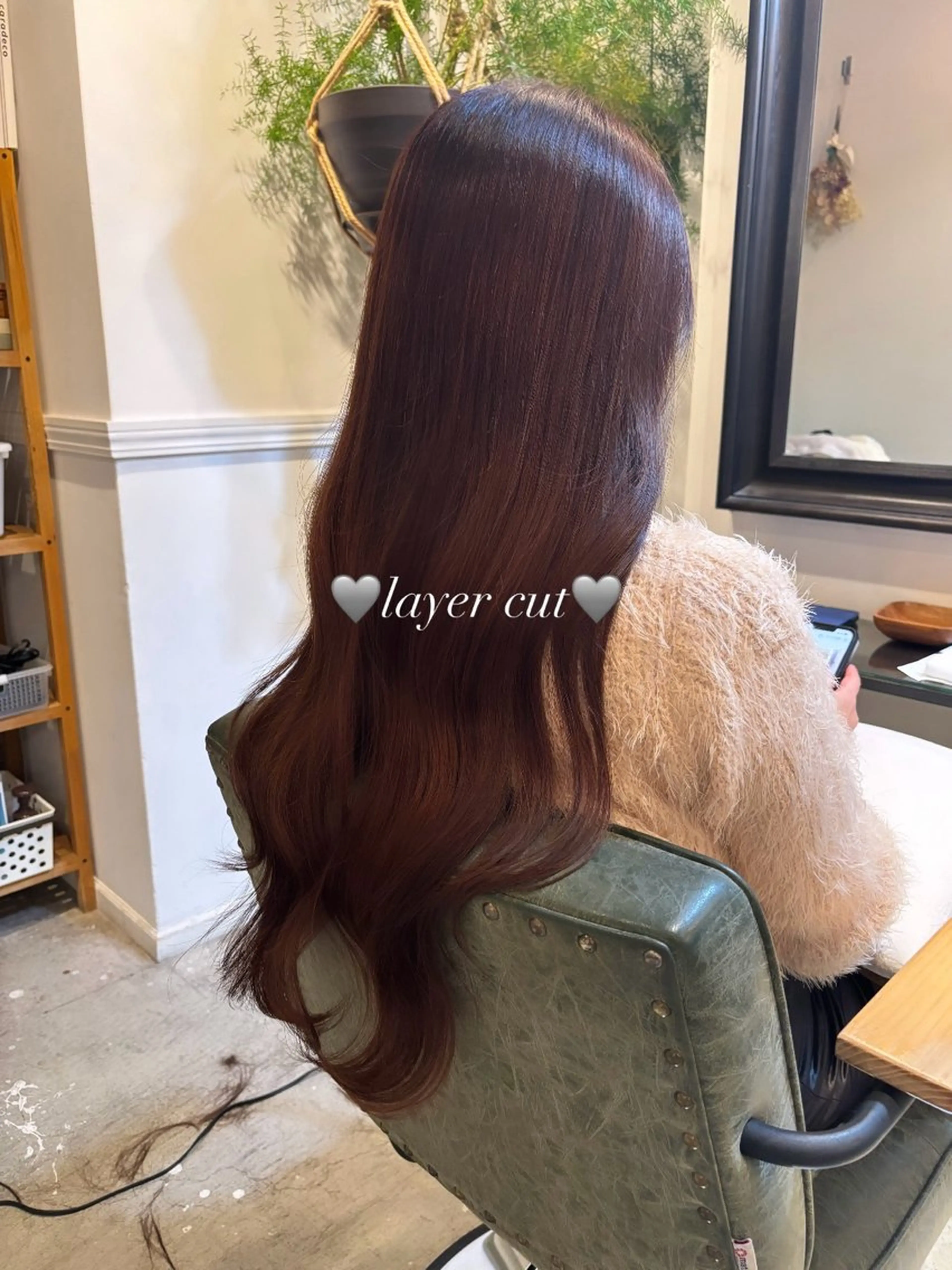 ロング レイヤーカット トリートメント collet ginza所属・【髪質改善】カラー 韓国ヘア🎀RISAのヘアスタイル