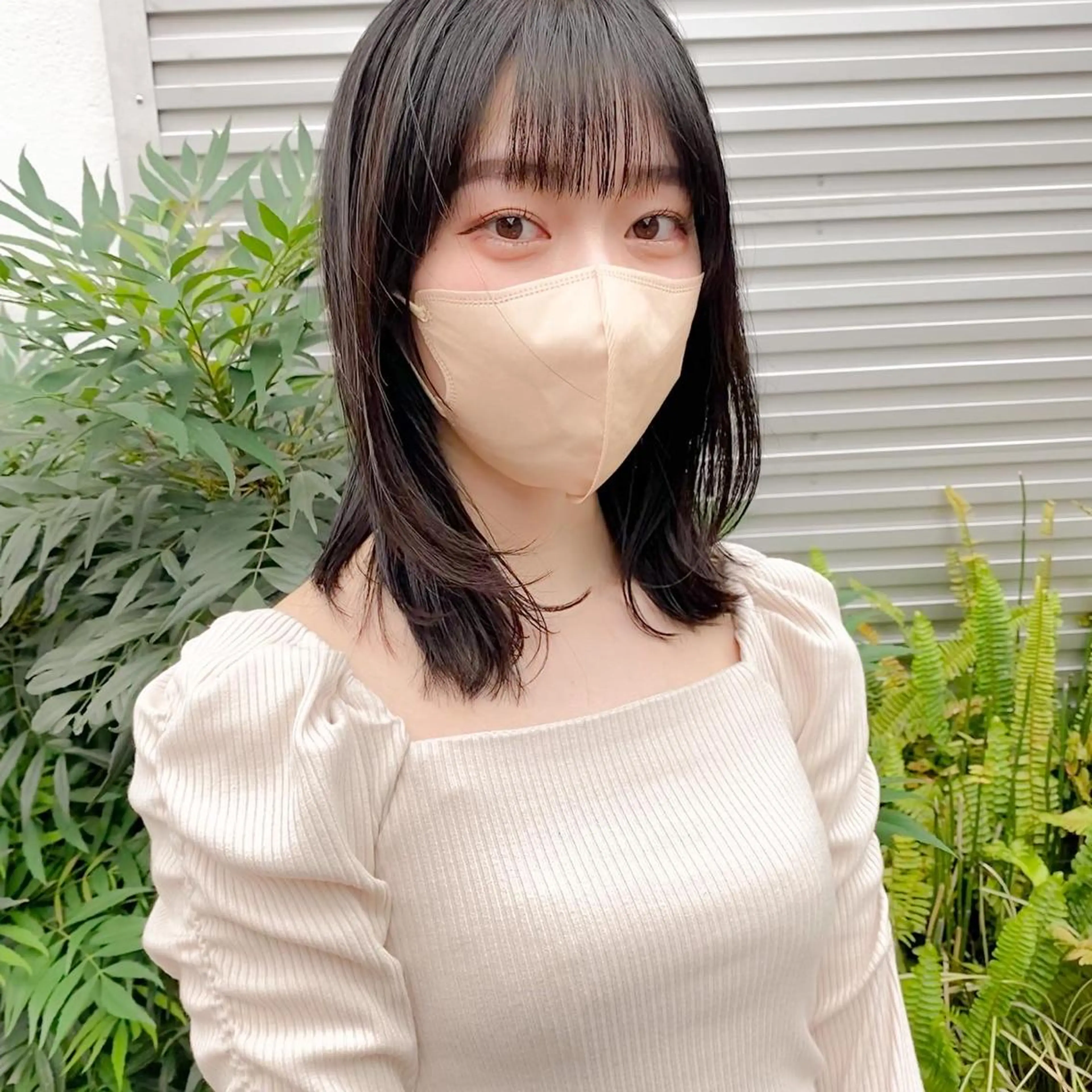 ミディアム カラー 艶髪ブリーチ 永井竜也のヘアスタイル