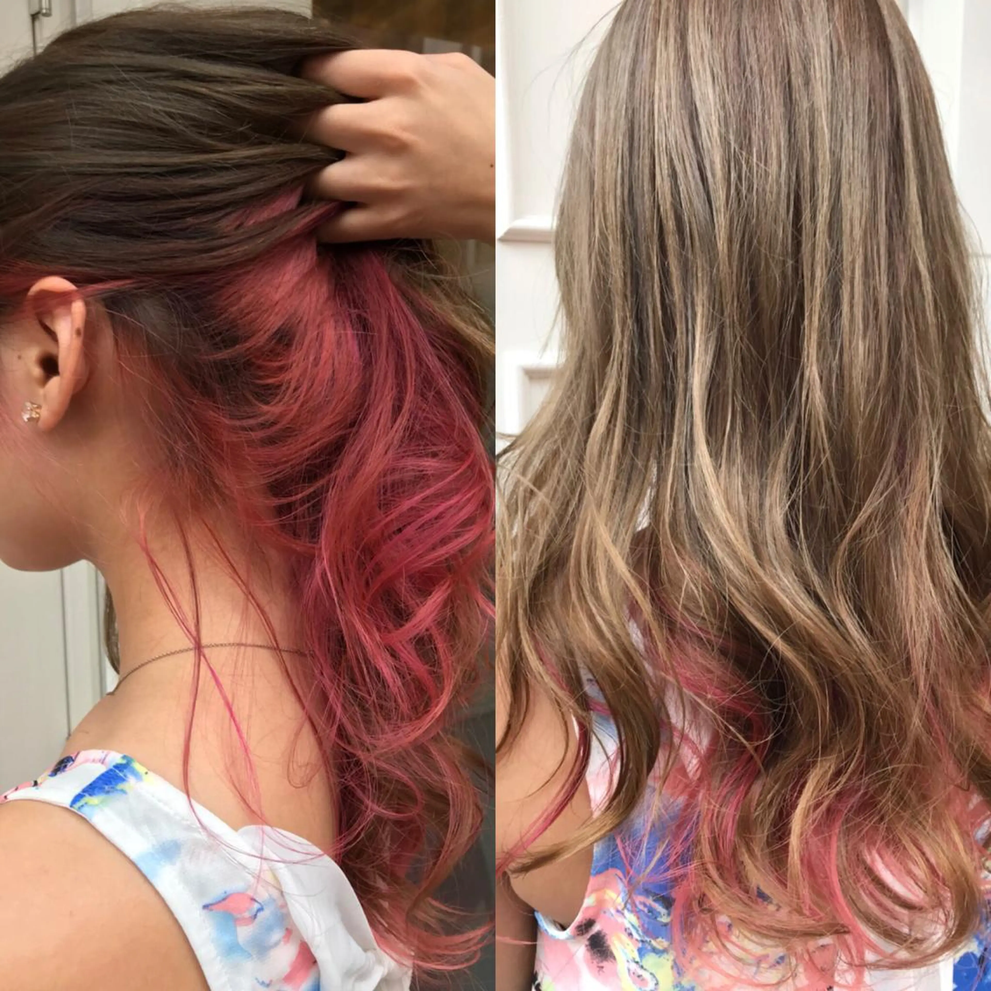 ロング カラー ベージュカラー ピンクカラー シルバー シルバーベージュ 💈Blanco💈 カラー&ケア🌈のヘアスタイル