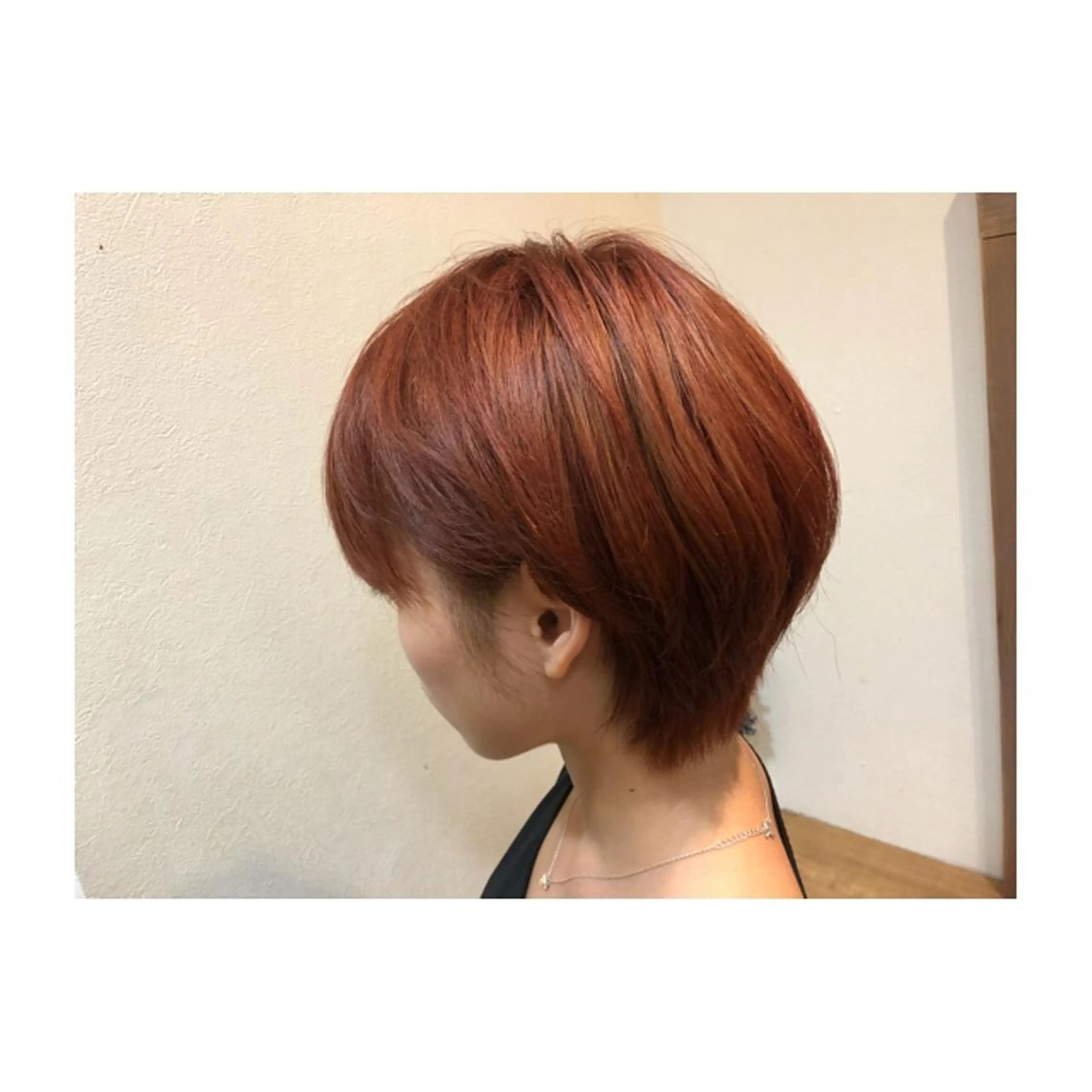 ショート カラー ブラウンカラー オレンジ オレンジブラウン little×PORTO sannomiya所属・Topstylist HARUのヘアスタイル