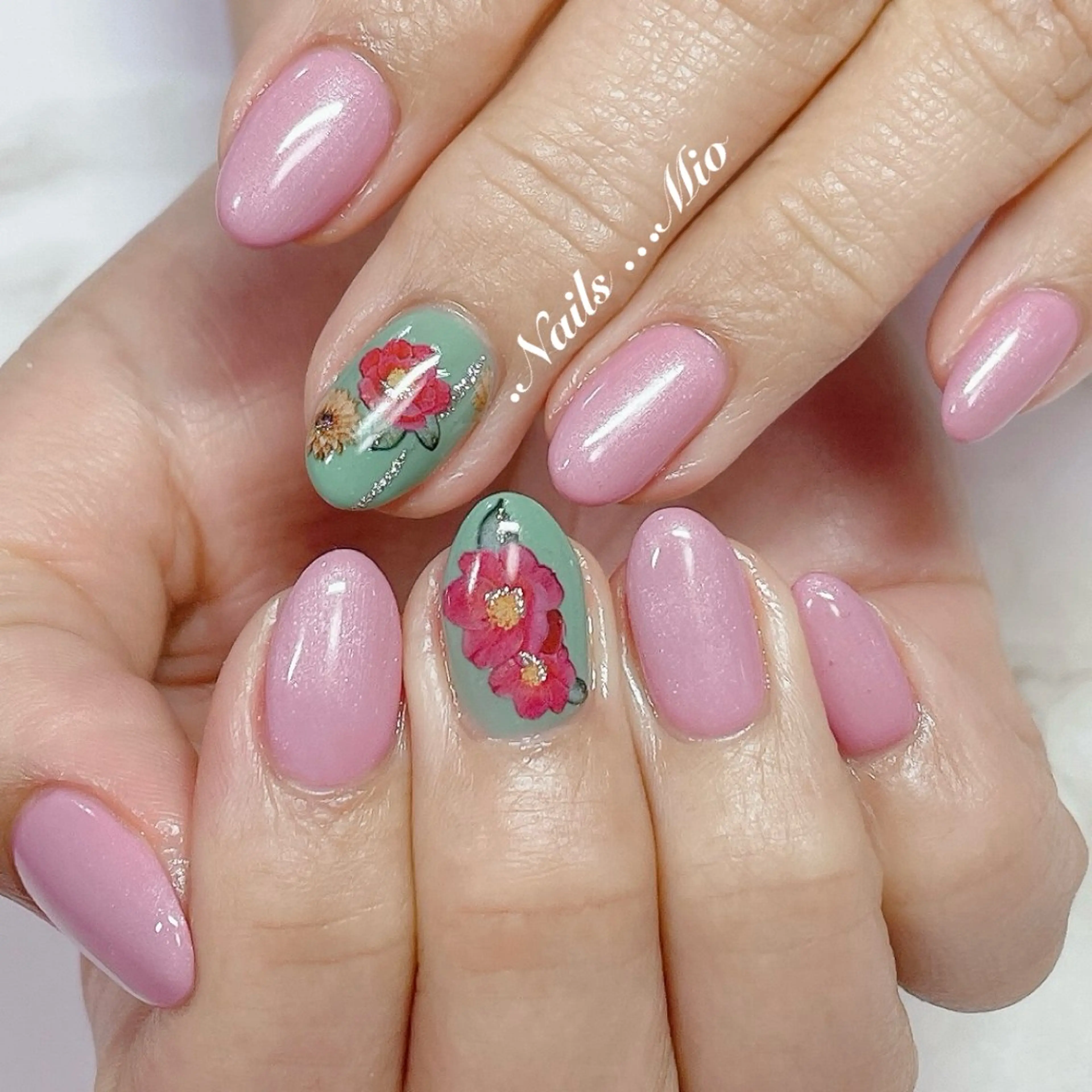 ネイル アートネイル ジェルネイル ワンカラーネイル .Nails Mio 赤羽西ネイルサロンのネイルデザイン