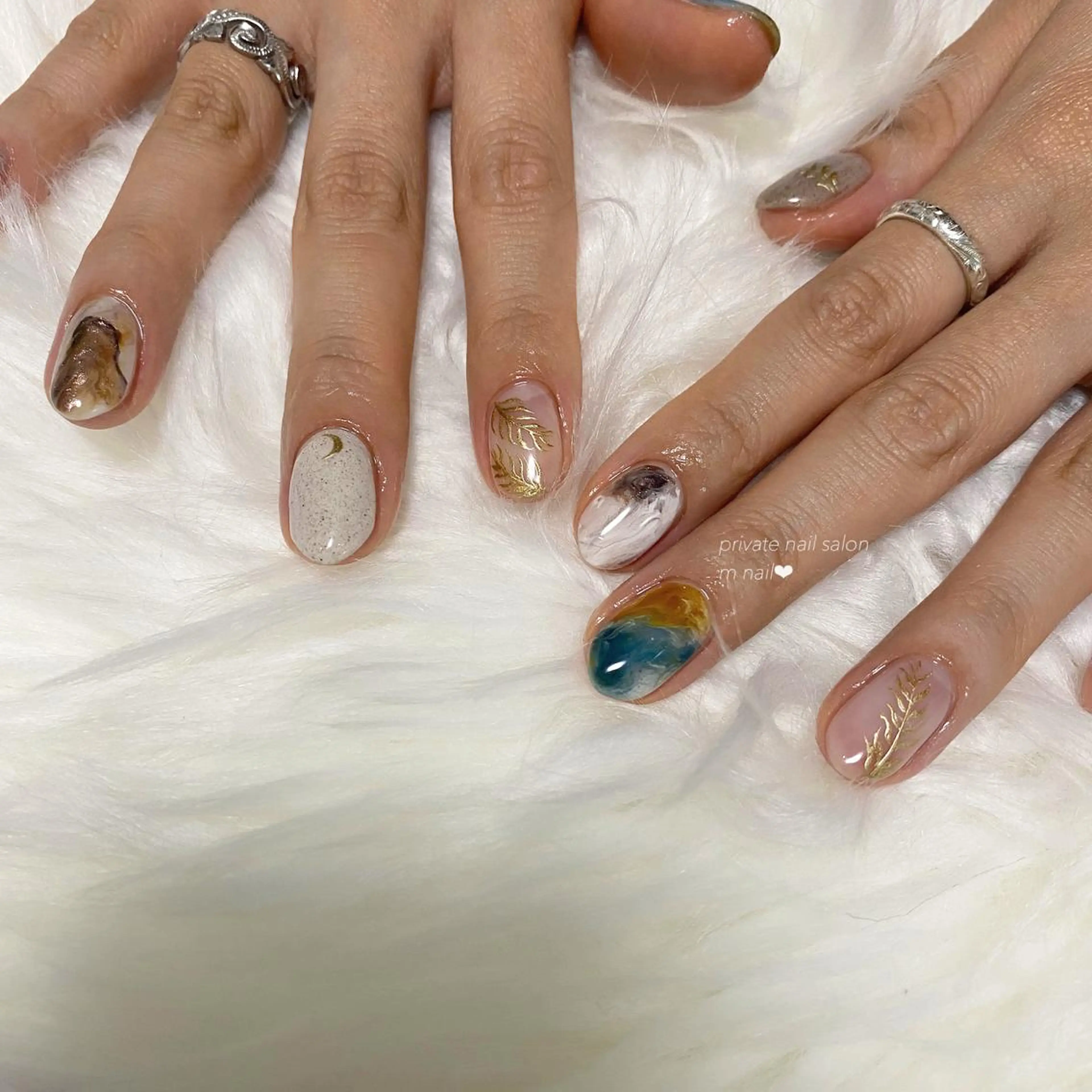 ネイル 持ち込み ハンドネイル 小河原 舞のネイルデザイン