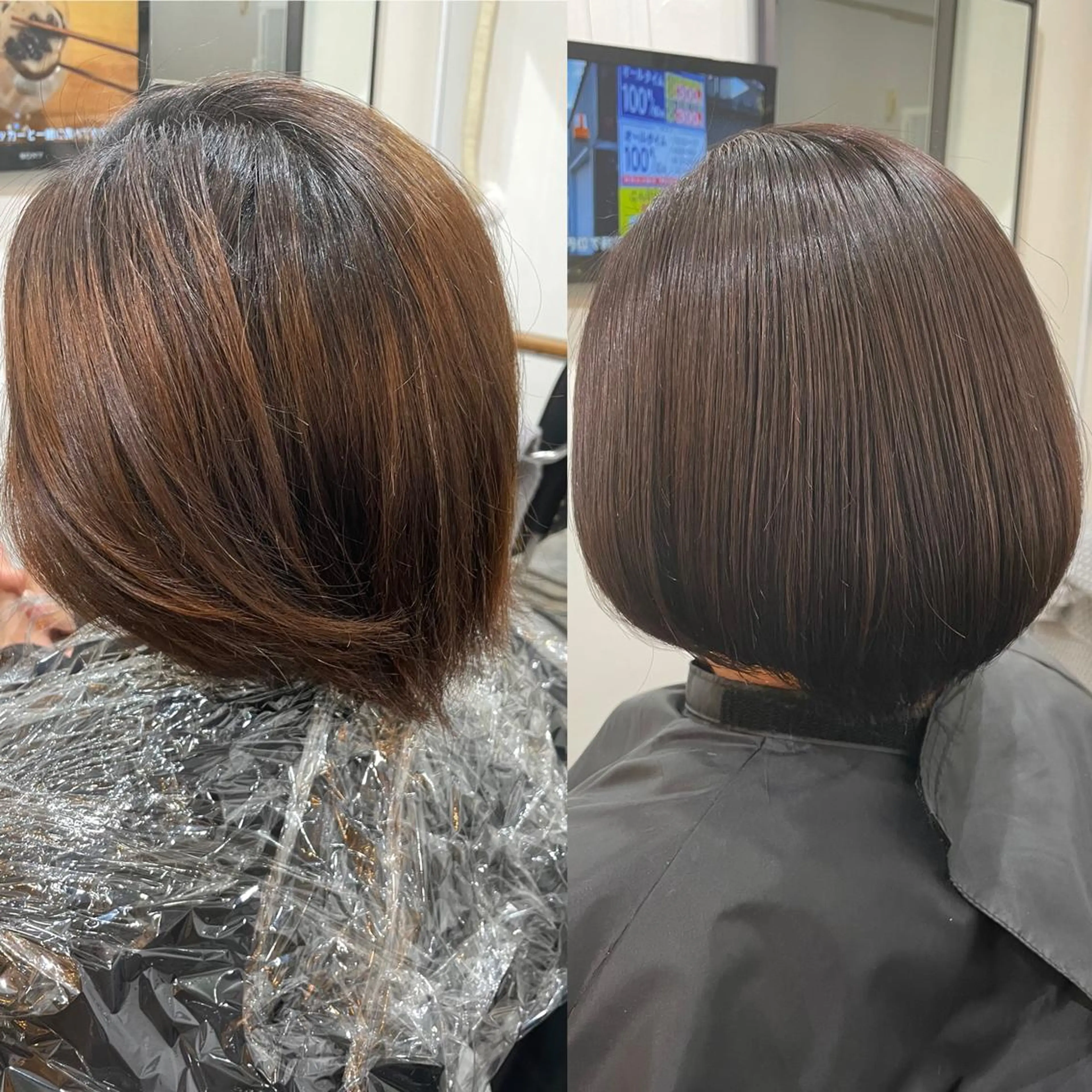 ショート カラー ボブ カット ヘアカラー トリートメント SUN GLOW  サングロウ所属・ナカノメ トシアキのヘアスタイル