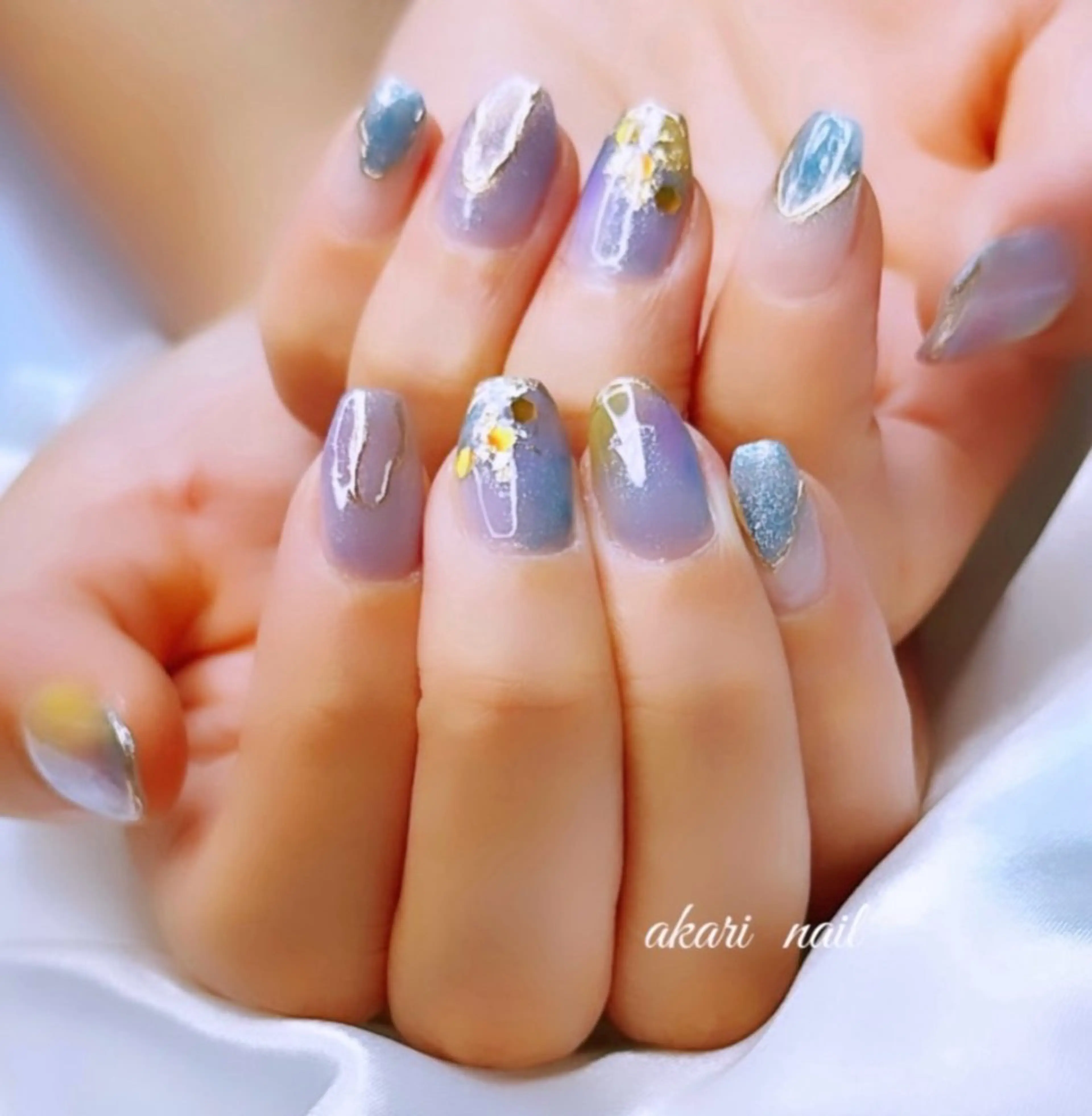 ネイル ハンドネイル フットネイル AKARI nail💅のネイルデザイン